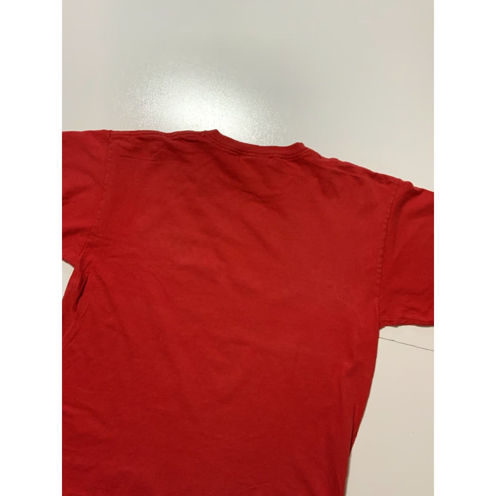 Vintage VINTAGE Lost Enterprises Skateboarding …Lost Planet Graphic Red T-Shirt Sz. M Shirt Mens Medium Red 42 Chest 26 Length Graphic Fade Stains Size US M / EU 48-50 / 2 - 5 Thumbnail