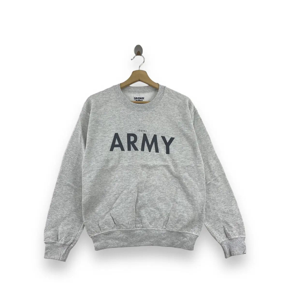 Gildan Vintage GILDAN ARMY CUTE Parody Oversized Sweatshirt Size US S / EU 44-46 / 1 - 5 Thumbnail