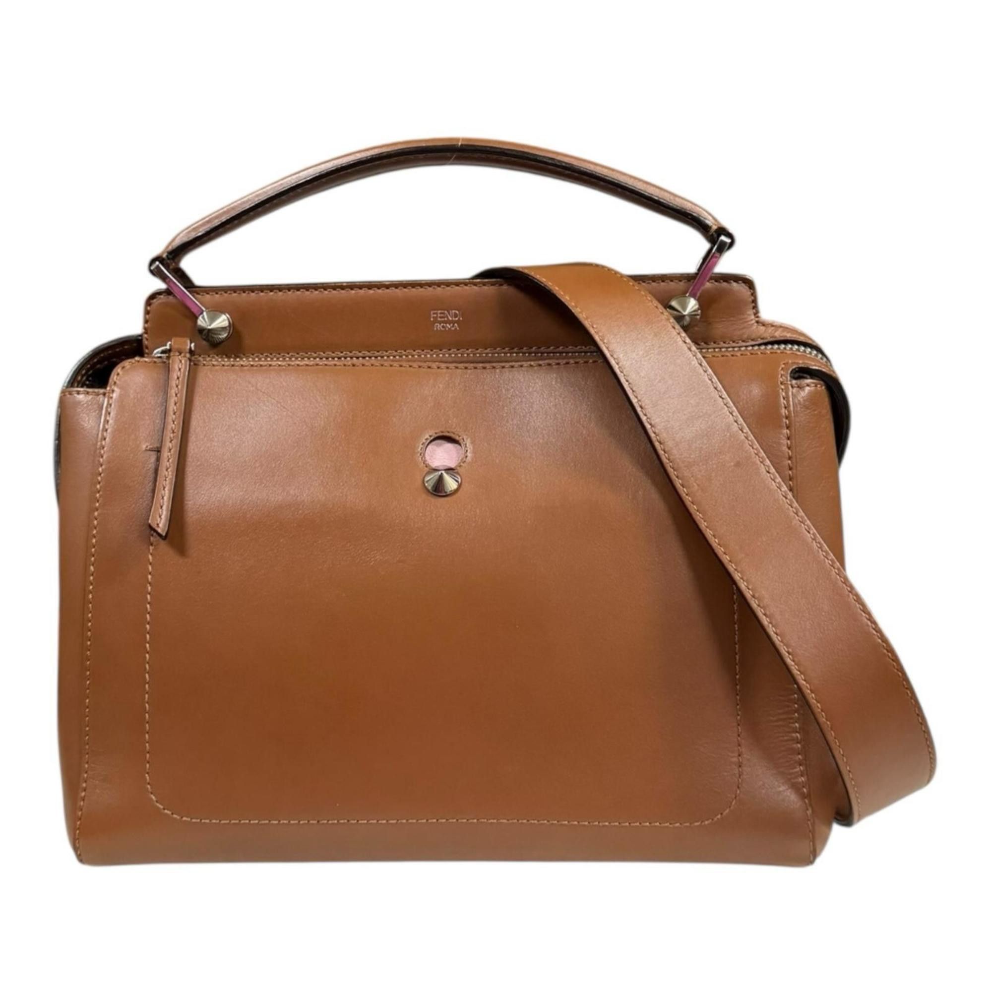 Fendi Fendi.com Fendi Leather Shoulder Bag 8BN293 Brown Women's FENDI 2-Way Size ONE SIZE - 1 Thumbnail