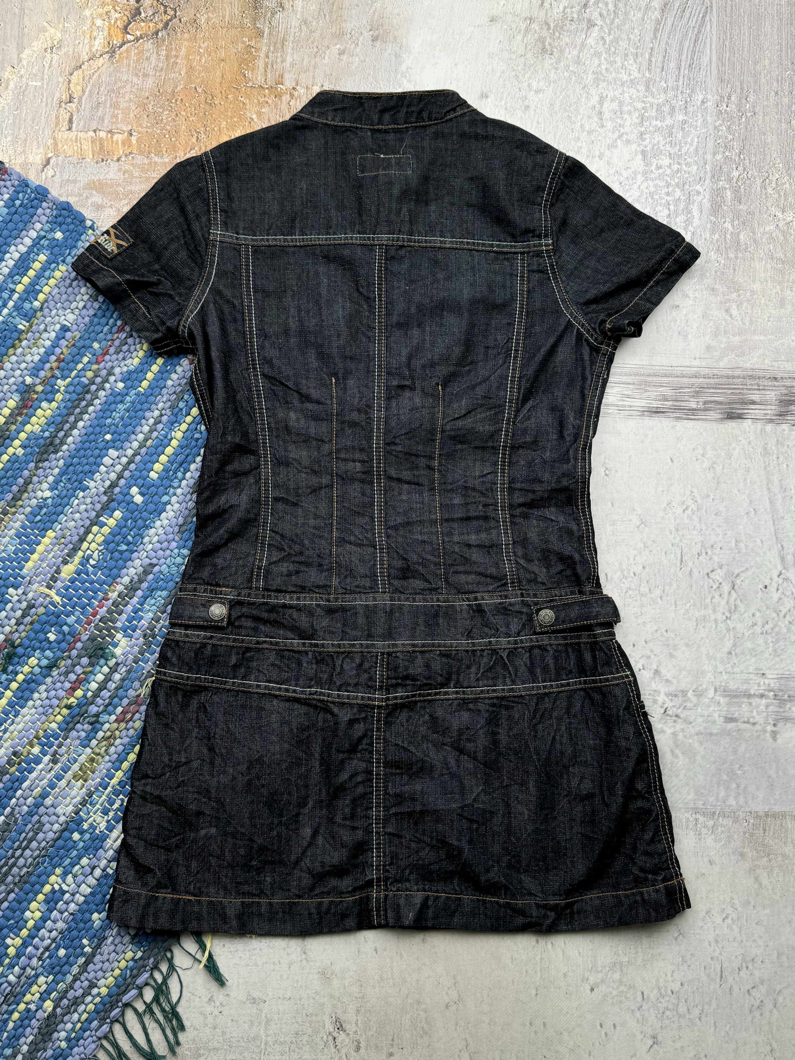 Japanese Brand × Vintage Vintage Multi-Pocket Denim Dress Size S / US 4 / IT 40 - 5 Thumbnail