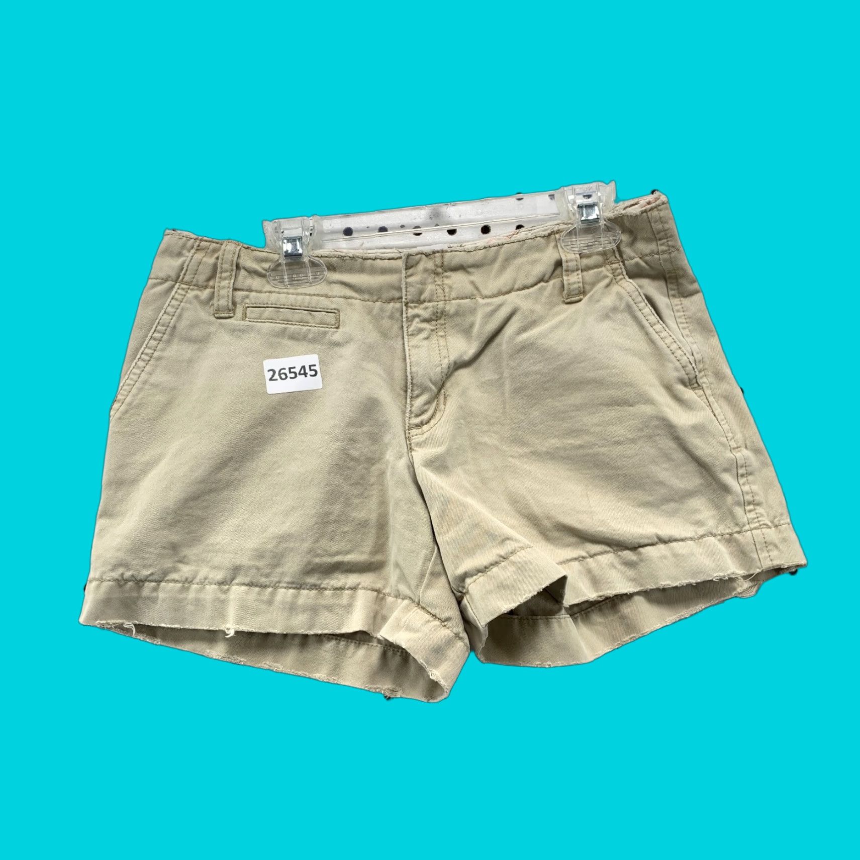 Old Navy Old Navy Khaki Shorts Womens Size 2 Fits 28x4 Rear Flap Pockets Shirt (Beige) Size 26" / US 2 / IT 38 - 1 Thumbnail