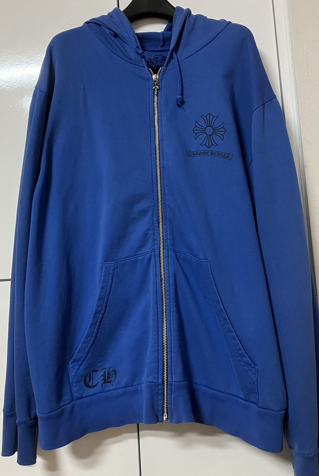 パーカー・フーディ CHROME HEARTS HORSE SHOE FUCK YOU FLORAL ZIP UP HOODIE Chrome Hearts Horseshoe Floral Fuck You Zip-Up Hoodie Black