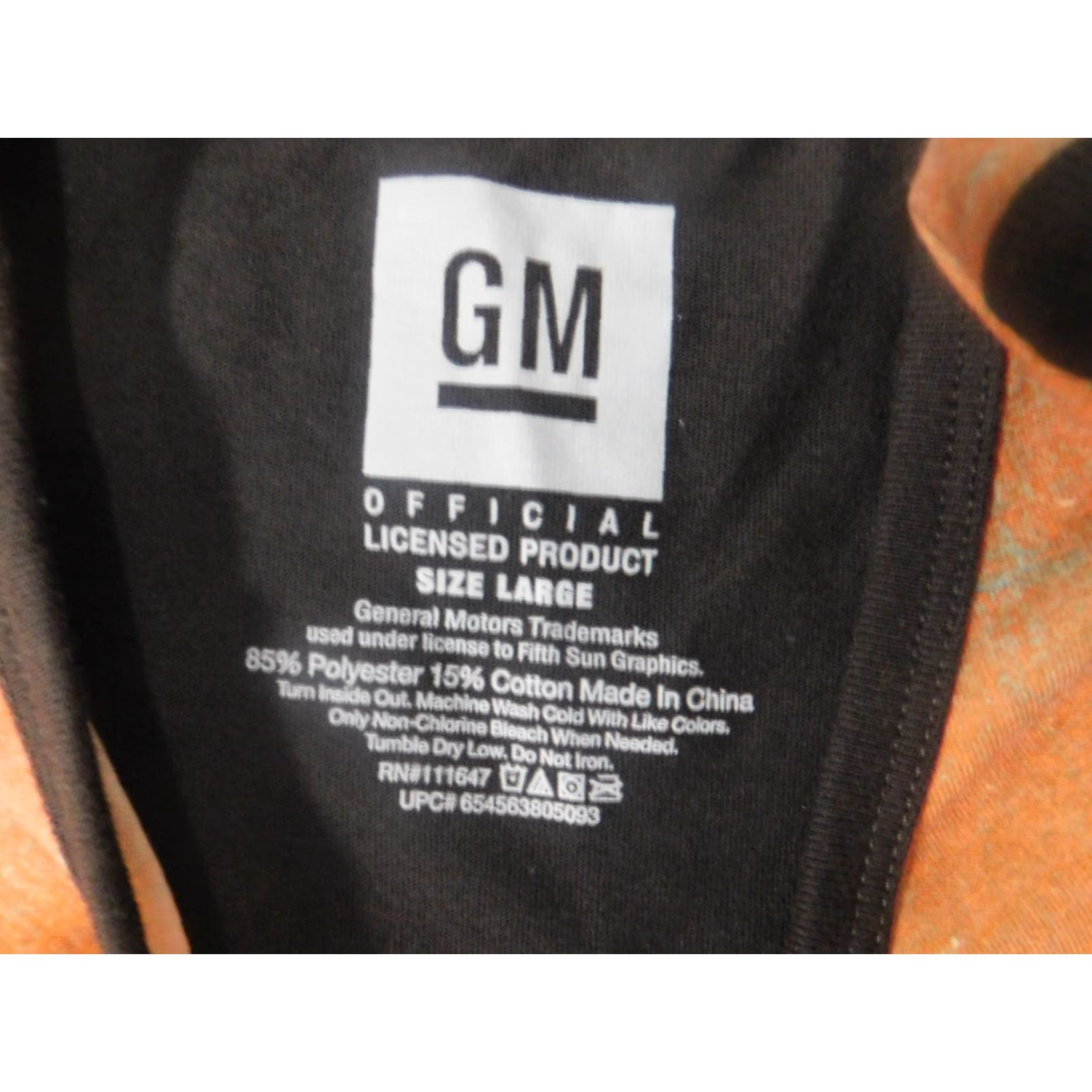 Vintage General Motors Shirt T-Shirt Men L Blue Crew Neck Short Sleeve Logo Vintage No Size US L / EU 52-54 / 3 - 5 Thumbnail