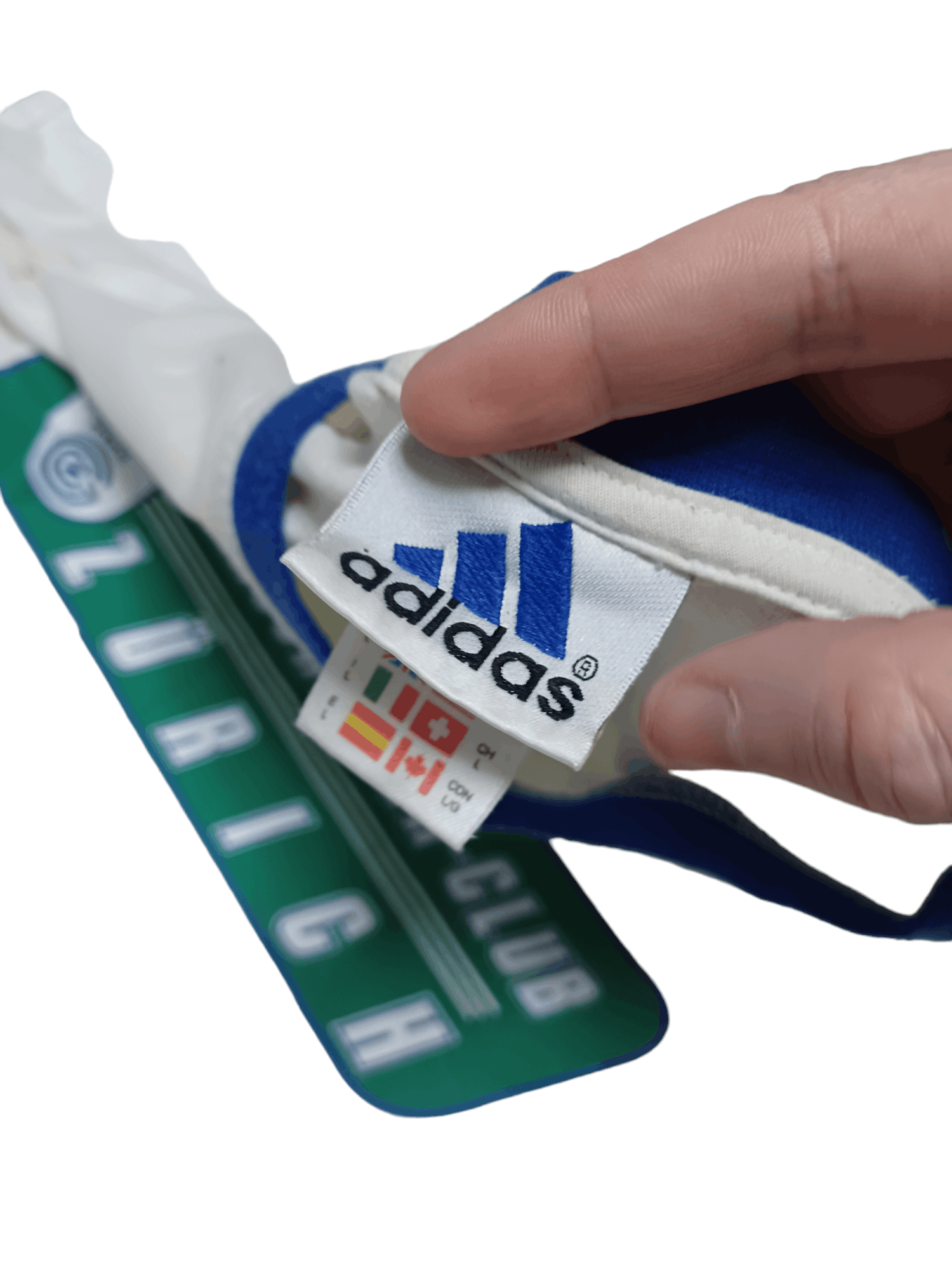 Adidas GRASSHOPERS ZURICH ADIDAS VINTAGE 90S SOCCER TEE BIGLOGO Size US L / EU 52-54 / 3 - 4 Thumbnail