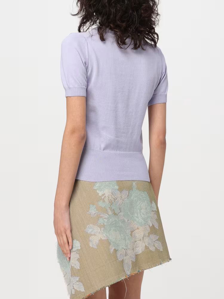 Vivienne Westwood o1s22i1n0924 Bea Short-Sleeve Sweater in Purple Size L / US 10 / IT 46 - 3 Thumbnail