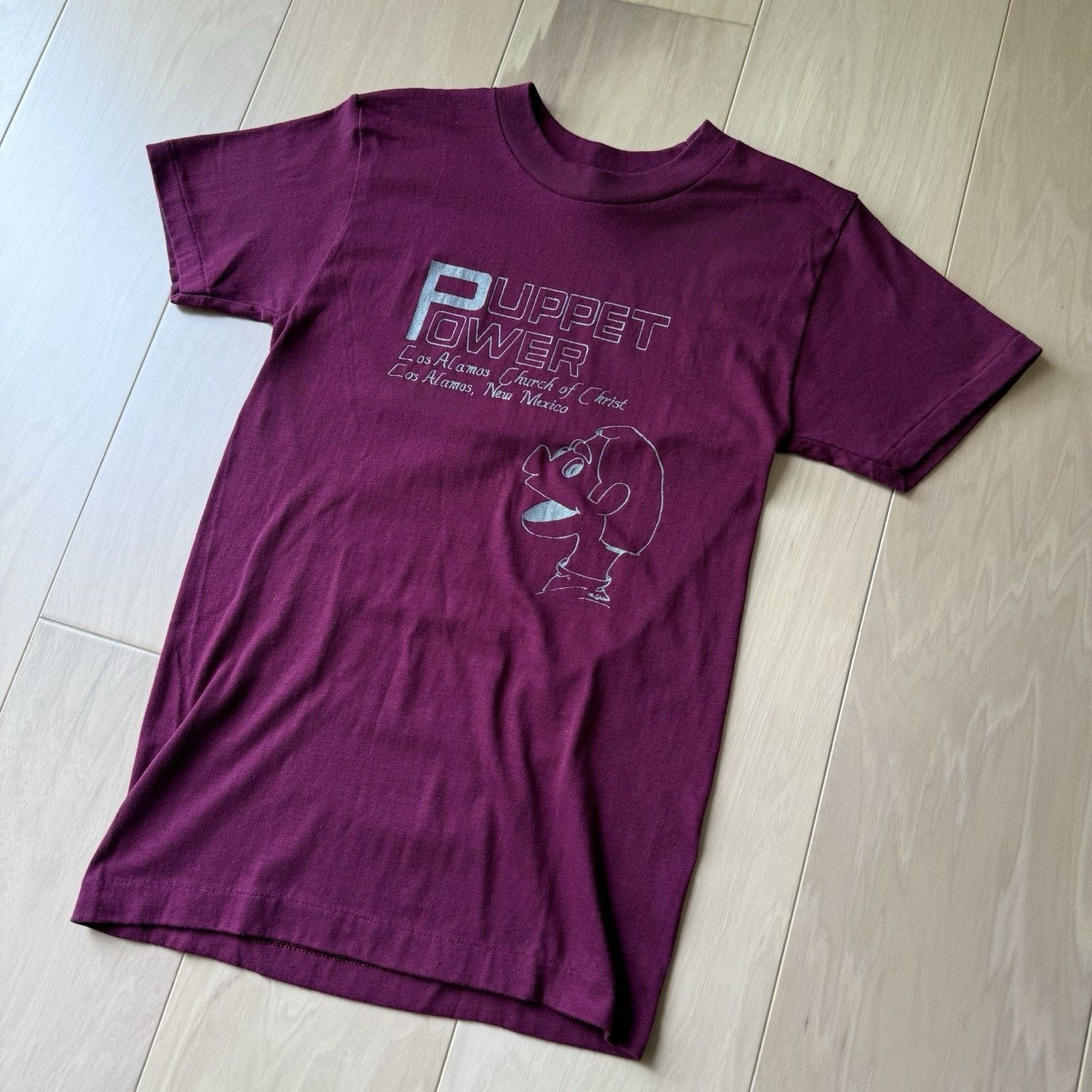 Vintage Vintage Puppet Power Shirt S Maroon 80s Made USA Los Alamos Size US S / EU 44-46 / 1 - 6 Thumbnail