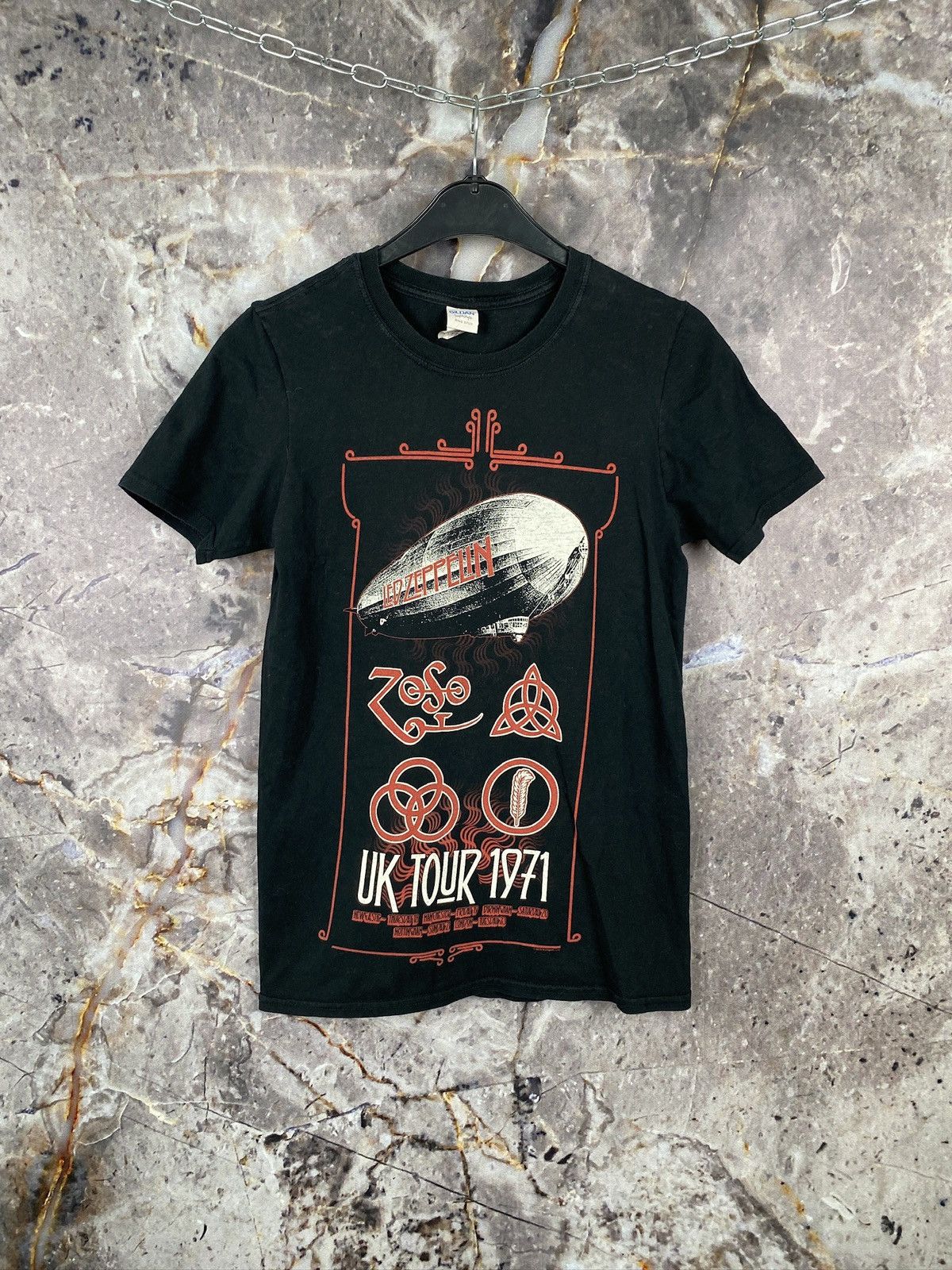 Band Tees × Led Zeppelin Men’s Led Zeppelin Uk Tour 1971 T-Shirt Size Small Size US S / EU 44-46 / 1 - 1 Thumbnail
