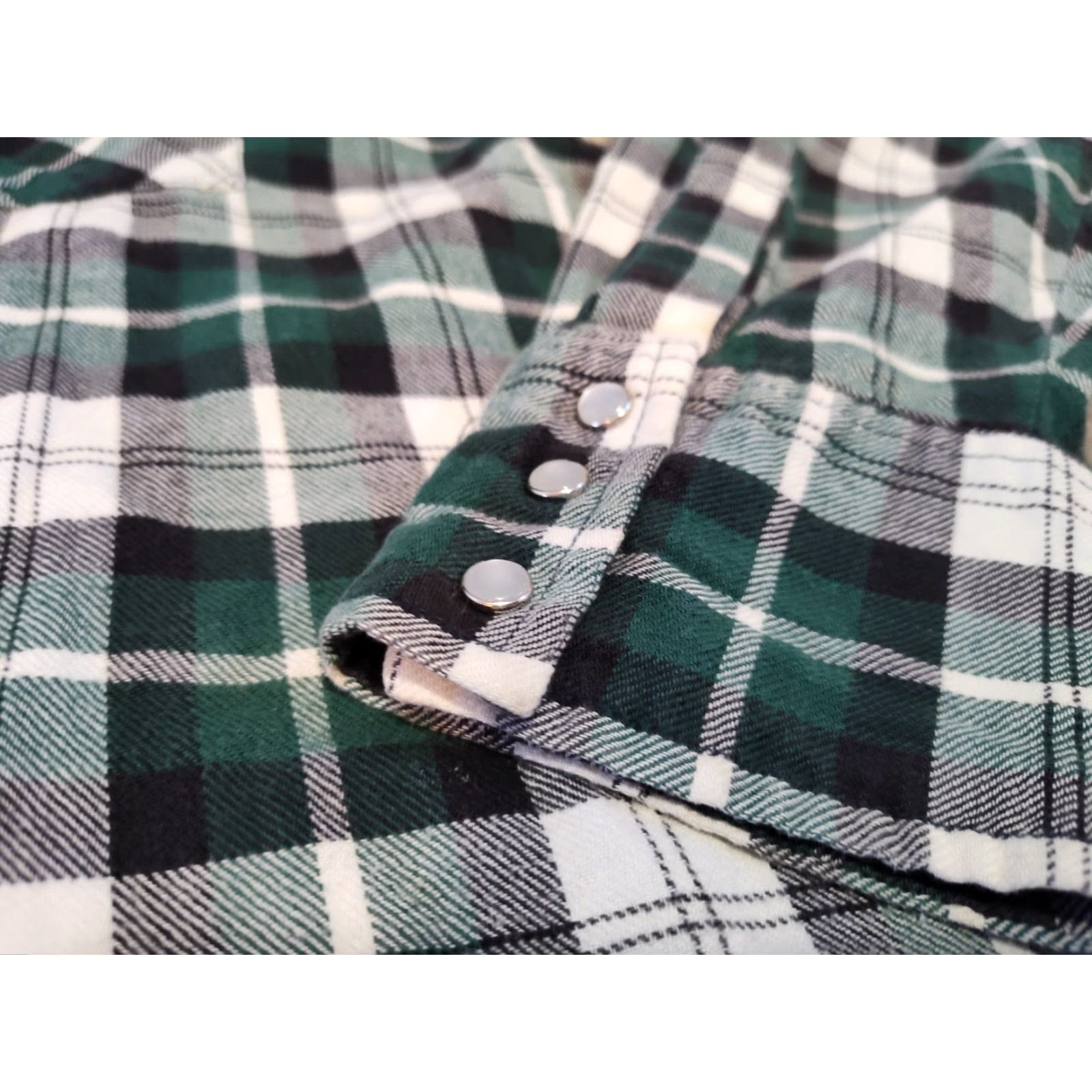 Vintage VINTAGE Big Mac Plaid Snap Shirt XLT Green Long Sleeve Big & Tall Mens Size US XL / EU 56 / 4 - 7 Thumbnail