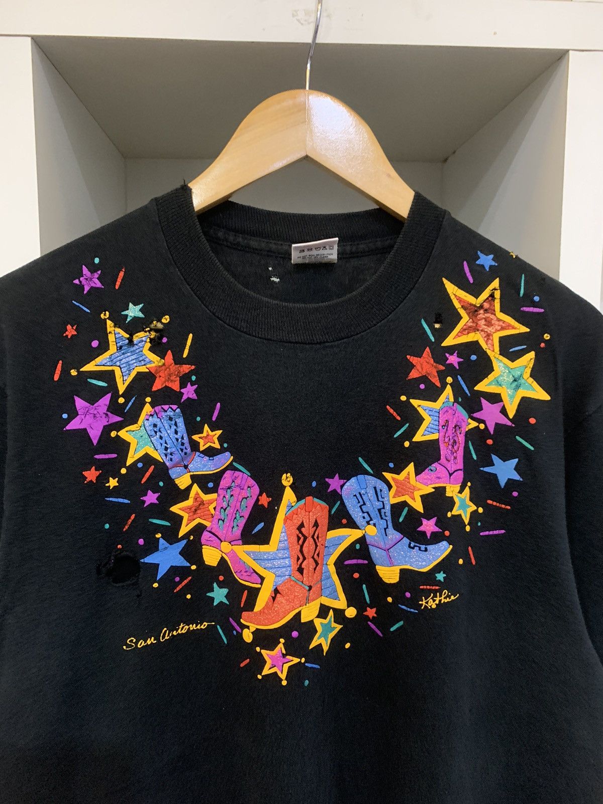 Vintage Vintage 80’s San Autonio Tee Size US M / EU 48-50 / 2 - 2 Thumbnail