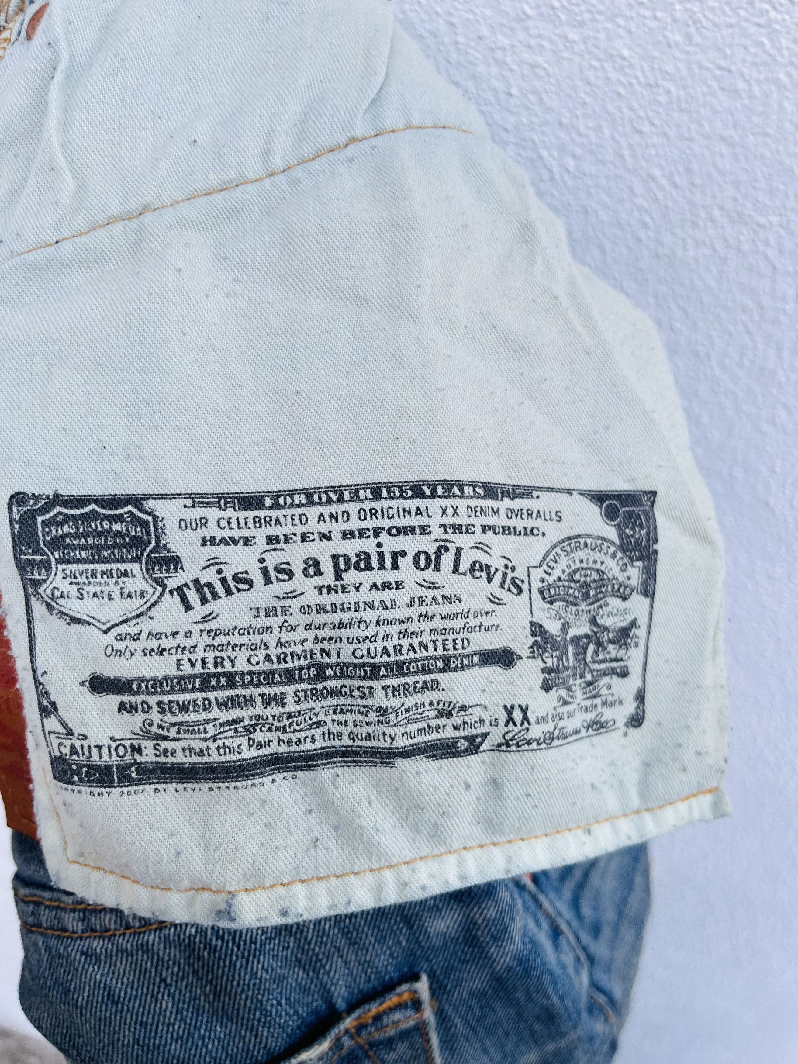 Japanese Brand × Vintage Vintage Levis Distressed Japanese Designer Fashion Style Size US 30 / EU 46 - 13 Thumbnail