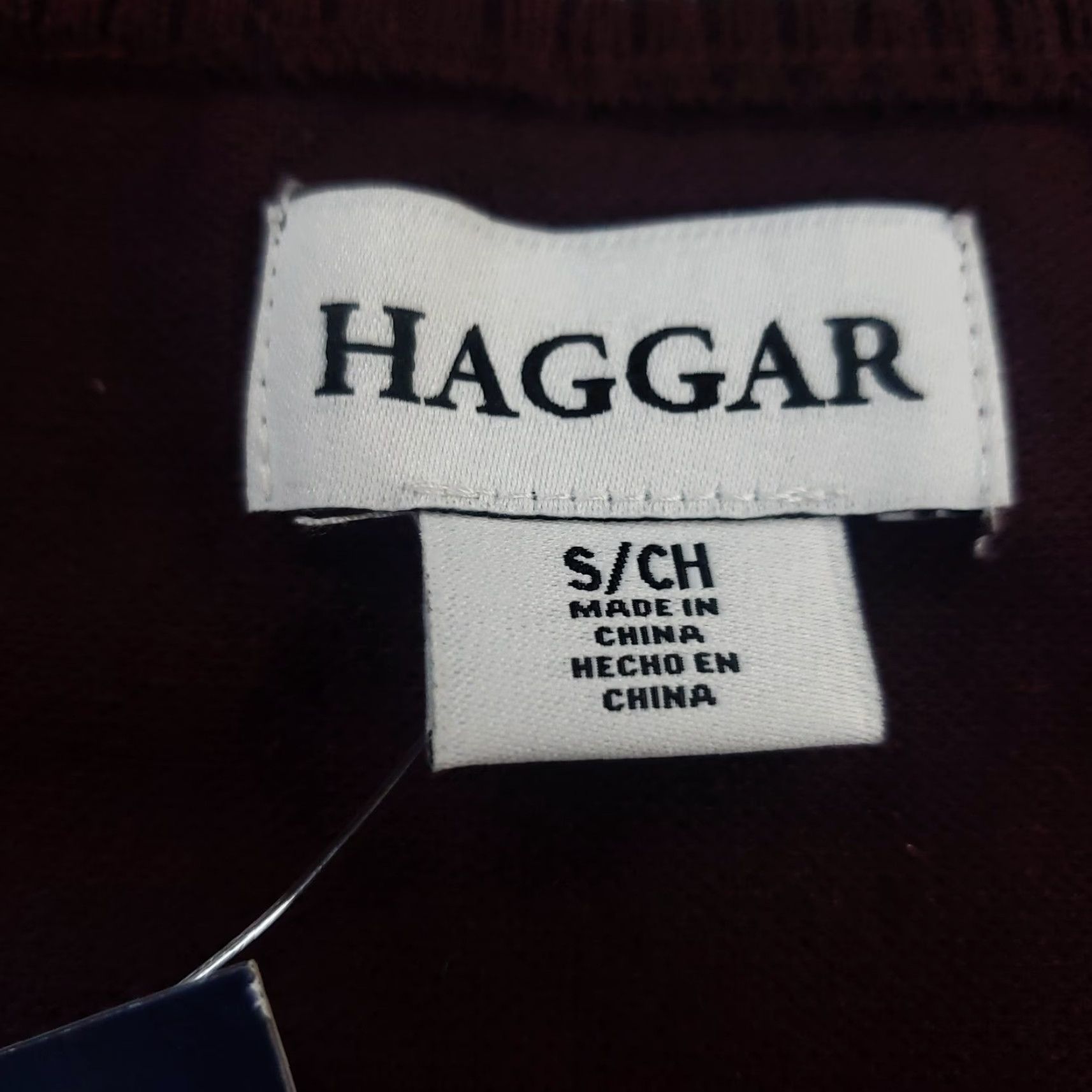 Haggar Haggar Mens Small Red Pullover V-Neck Sweater Long Sleeve Size US S / EU 44-46 / 1 - 6 Thumbnail
