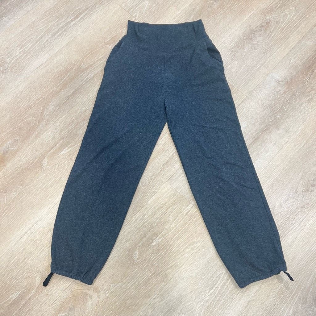American Apparel Aerie High Waist Thick Band Jogger Sweatpants Charcoal Gray, Juniors Medium Size 28" / US 6 / IT 42 - 7 Thumbnail