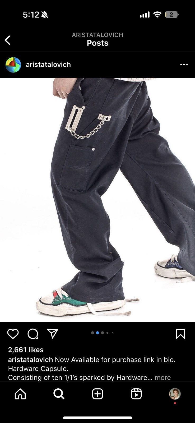 Aris Tatalovich Aris Tatalovich Deadbolt Double Knee Carpenter pants lastdro Size US 30 / EU 46 - 2 Thumbnail