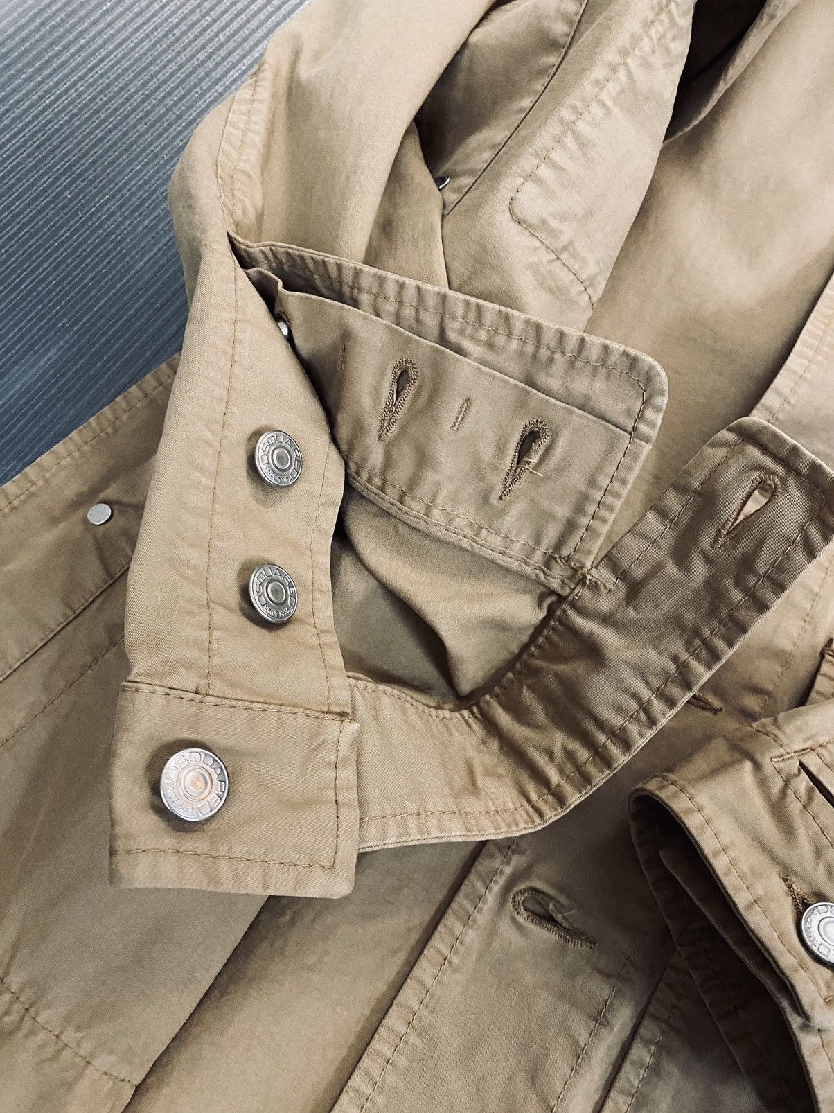 Dsquared2 DSQ2 🇮🇹 Brown Cotton Twill Safari Leisure jacket 48 NWOT Size US M / EU 48-50 / 2 - 8 Thumbnail