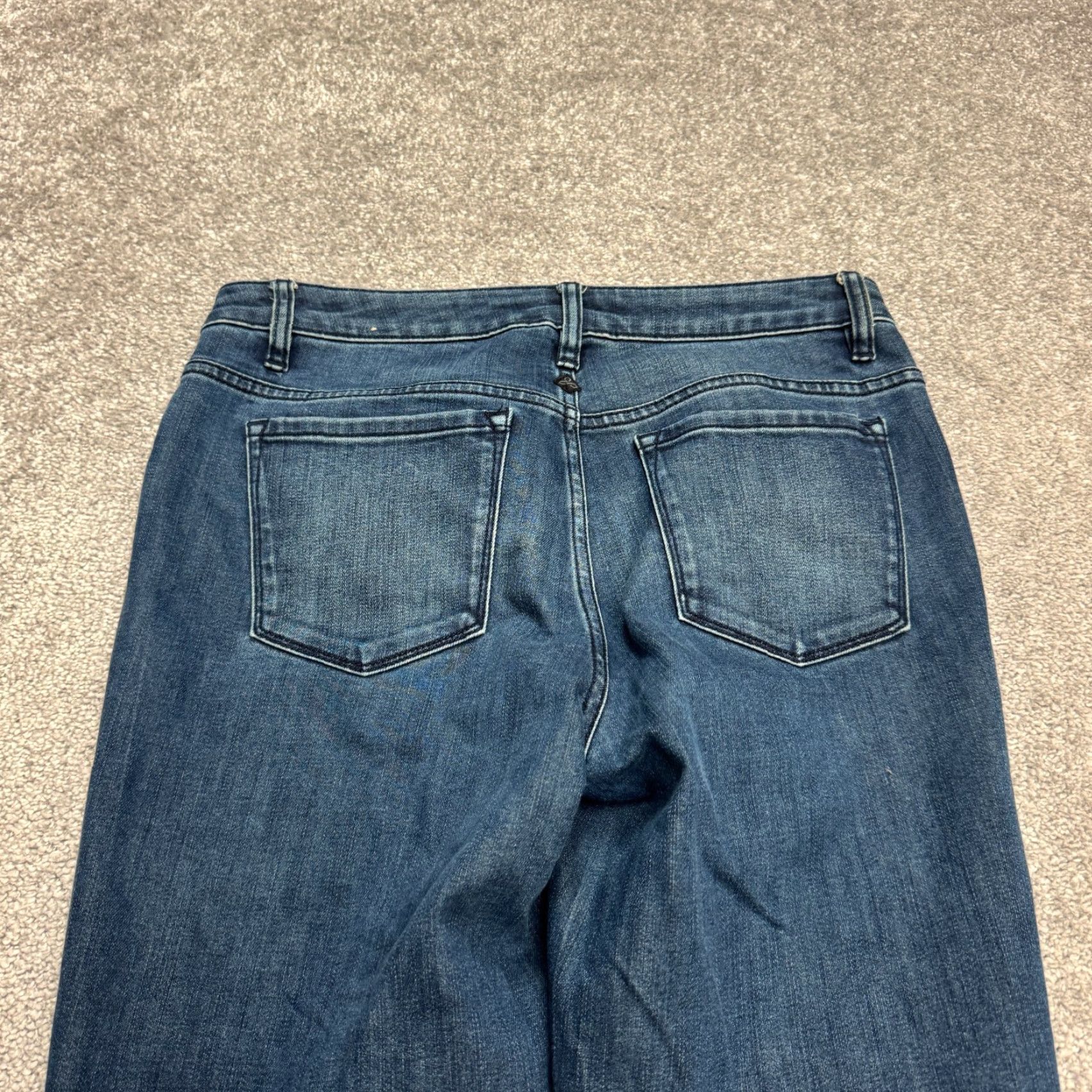 Prana Prana Kara Skinny Denim Jeans Womens 6 Blue Dark Wash Organic Cotton Mid Rise Size 28" / US 6 / IT 42 - 4 Thumbnail