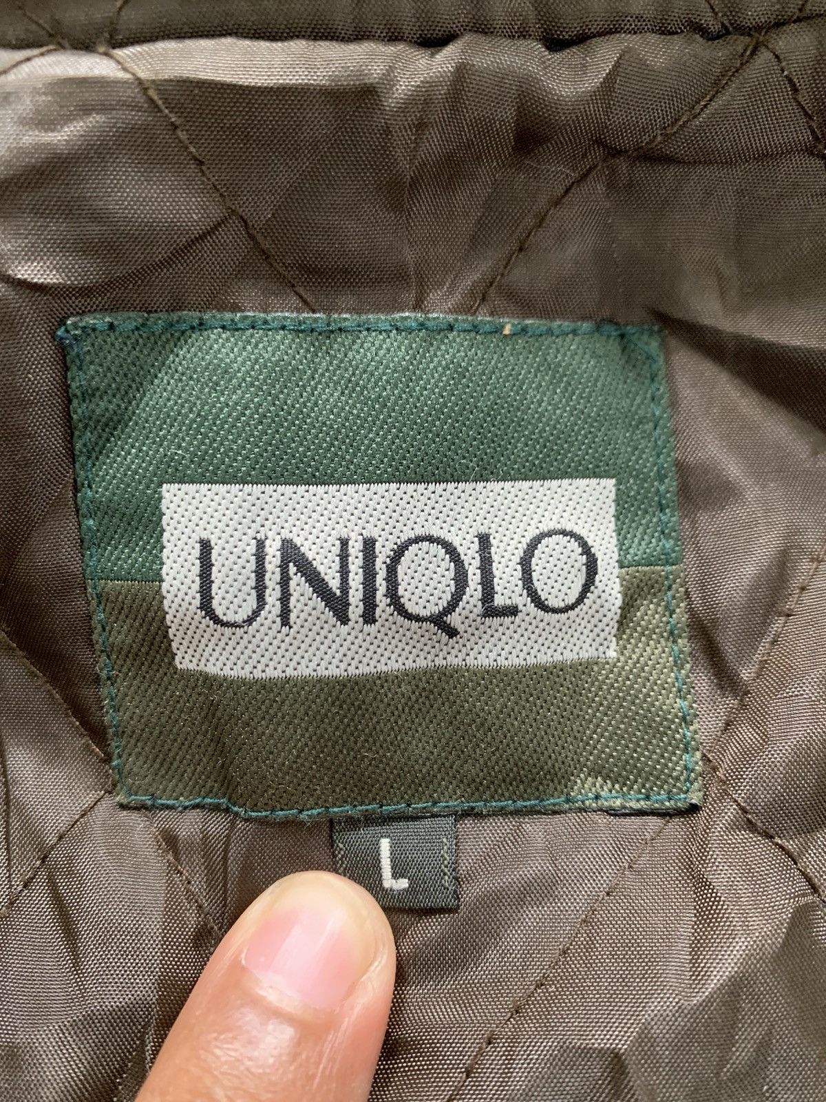 Uniqlo Nice Checkered Style Uniqlo Wool Jacket Quilted Inner Size US L / EU 52-54 / 3 - 9 Thumbnail