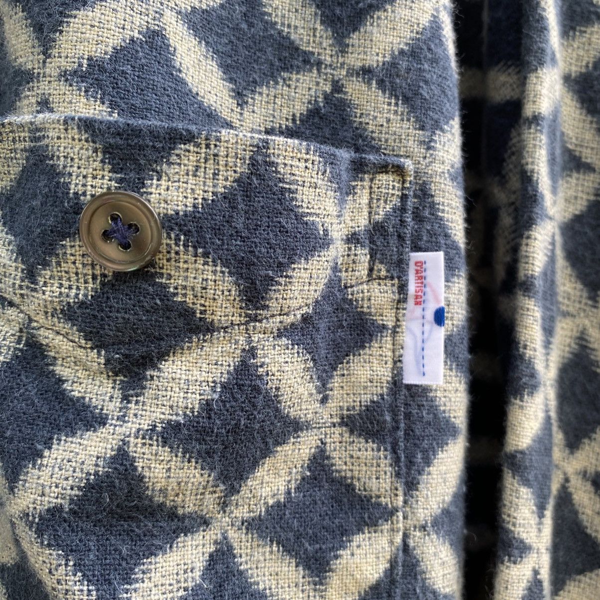 Studio D'Artisan Studio D'artisan Shibori indigo shirt Size US S / EU 44-46 / 1 - 7 Thumbnail