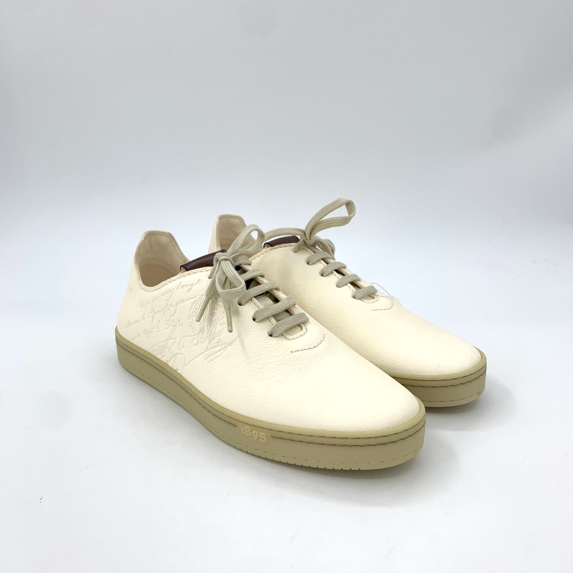 Berluti Berluti Beige 1895 Logo Leather Lace-Up Casual Board Shoes S Size US 7.5 / EU 40-41 - 7 Thumbnail