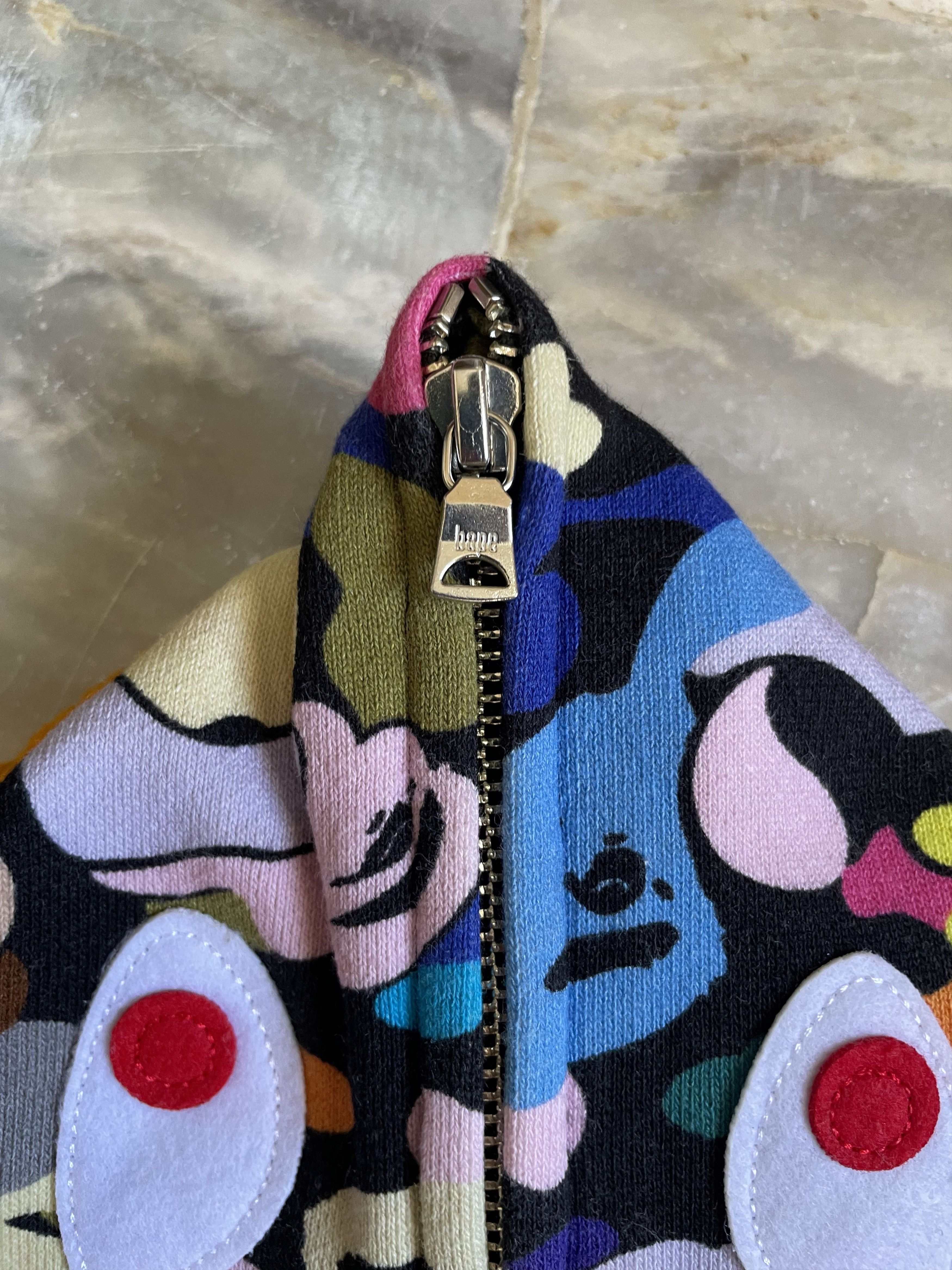 Bape Bape Black Multi Camo Shark Dress Hoodie Size XS / US 0-2 / IT 36-38 - 7 Thumbnail