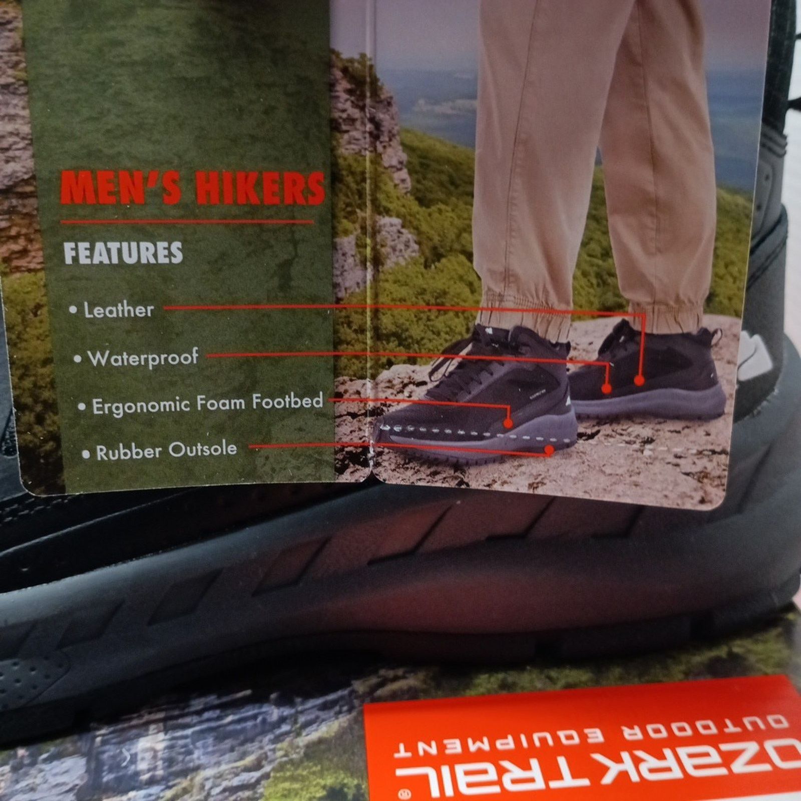 Other Men’s size 11 Ozark Trail Tech Hiker Waterproof Boots Black Size US 11 / EU 44 - 4 Thumbnail