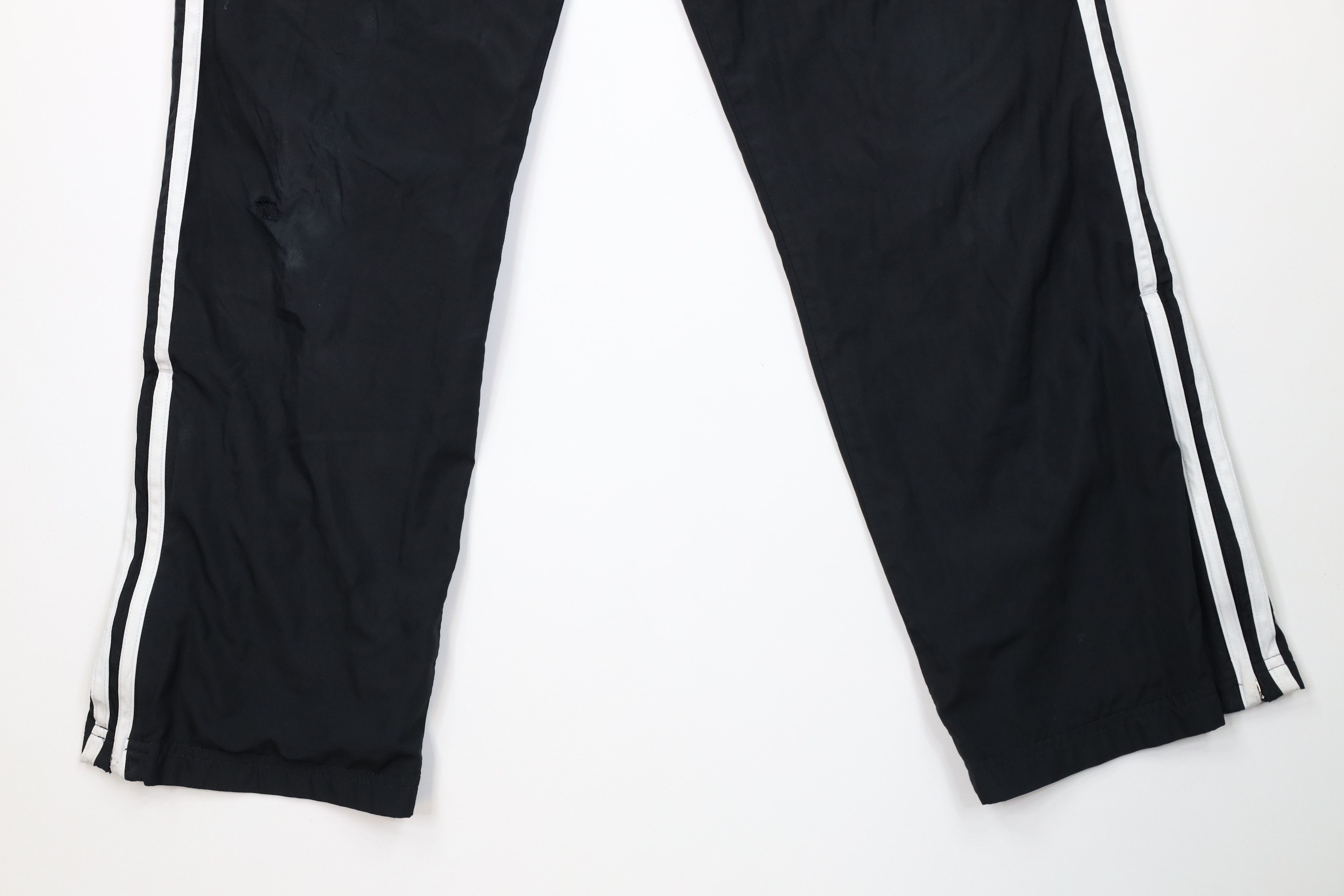 Adidas Vintage Y2K Adidas Spell Out Striped Lined Wide Leg Pants Size US 32 / EU 48 - 4 Thumbnail