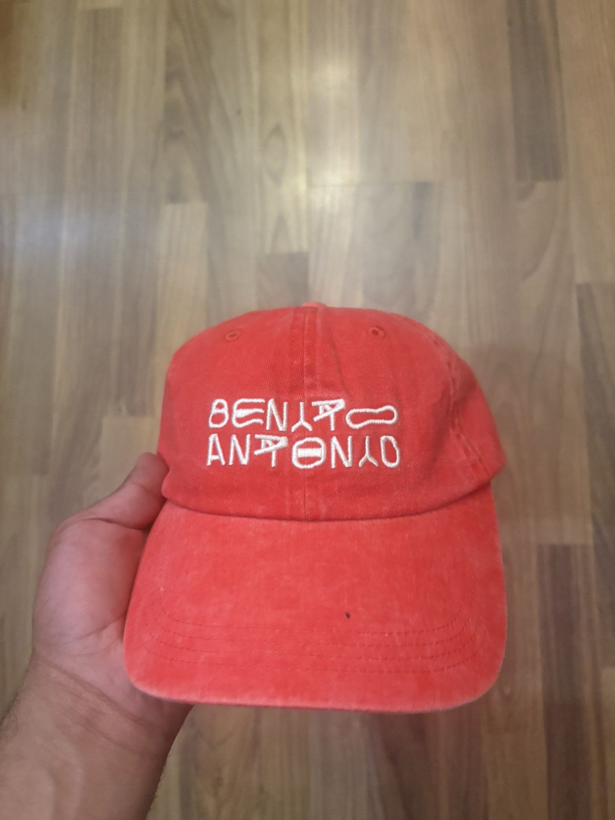 Zara x Bad Bunny Benito Antonio Embroidered Logo Cap Red