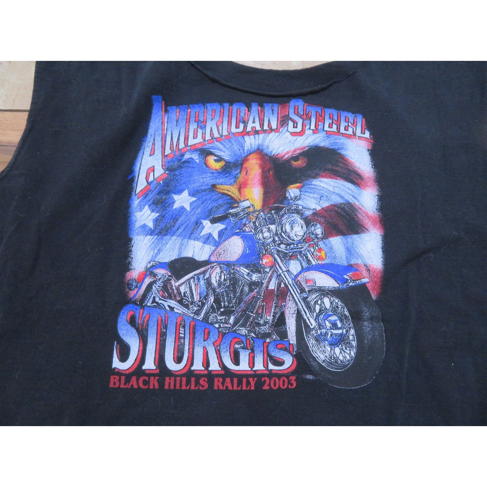 Other Sturgis 2003 Eagle Wolf Double Sided Graphic Shirt Sz 2XL Size US XXL / EU 58 / 5 - 2 Thumbnail