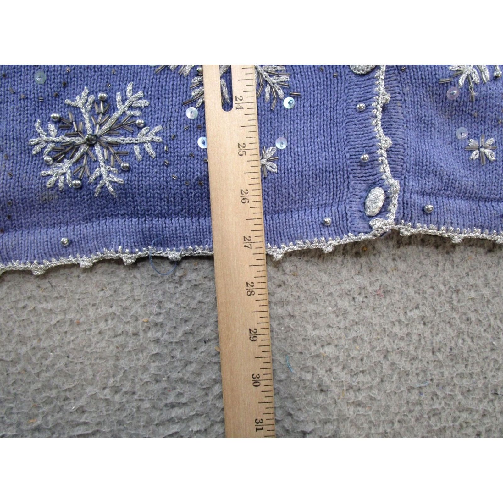 Vintage White Stag Women's Christmas Snowflake Zip Up Sweater Vest XS? No, Size 26/28 Y2K Read Size 4XL / US 24-26 - 5 Thumbnail