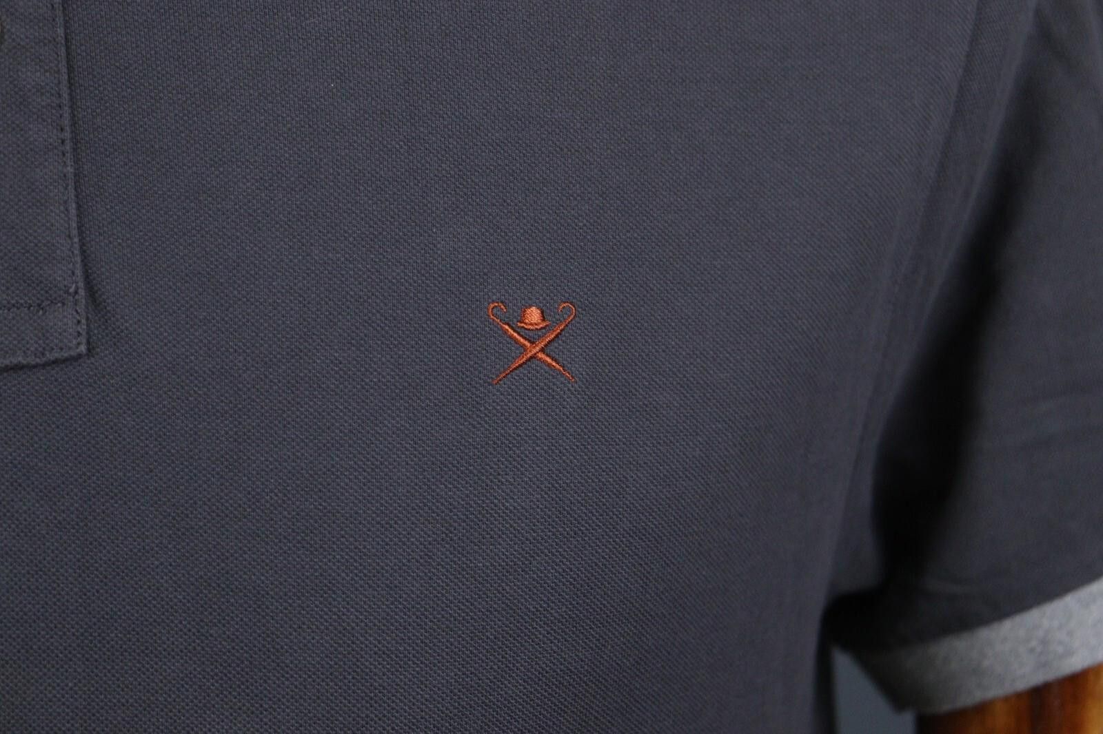 Designer Hackett London Classic Fit Gray Polo Shirt Size M Size US M / EU 48-50 / 2 - 5 Thumbnail