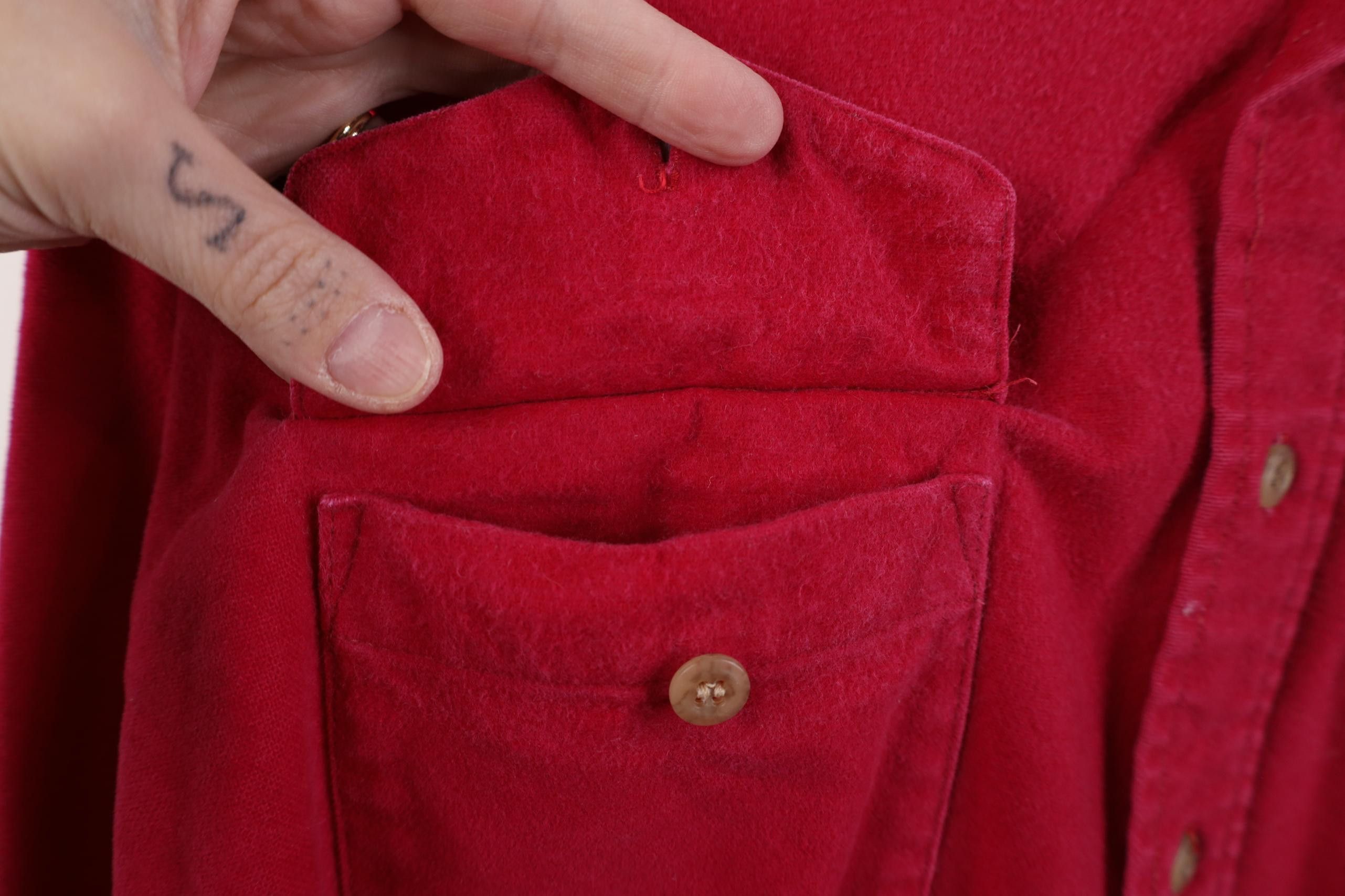Vintage Vintage 80s 90s Streetwear Chamois Cloth Button Shirt USA Size US M / EU 48-50 / 2 - 6 Thumbnail