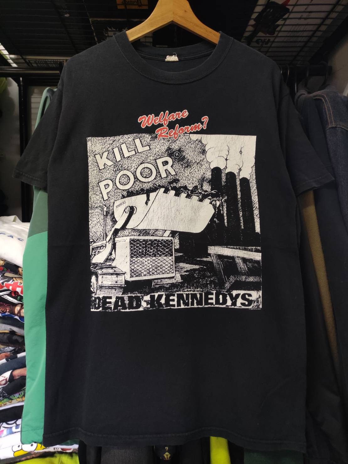 Band Tees Vtg 90's Dead Kennedys "Kill The Poor" Single Promo T-Shirt Size US L / EU 52-54 / 3 - 3 Thumbnail