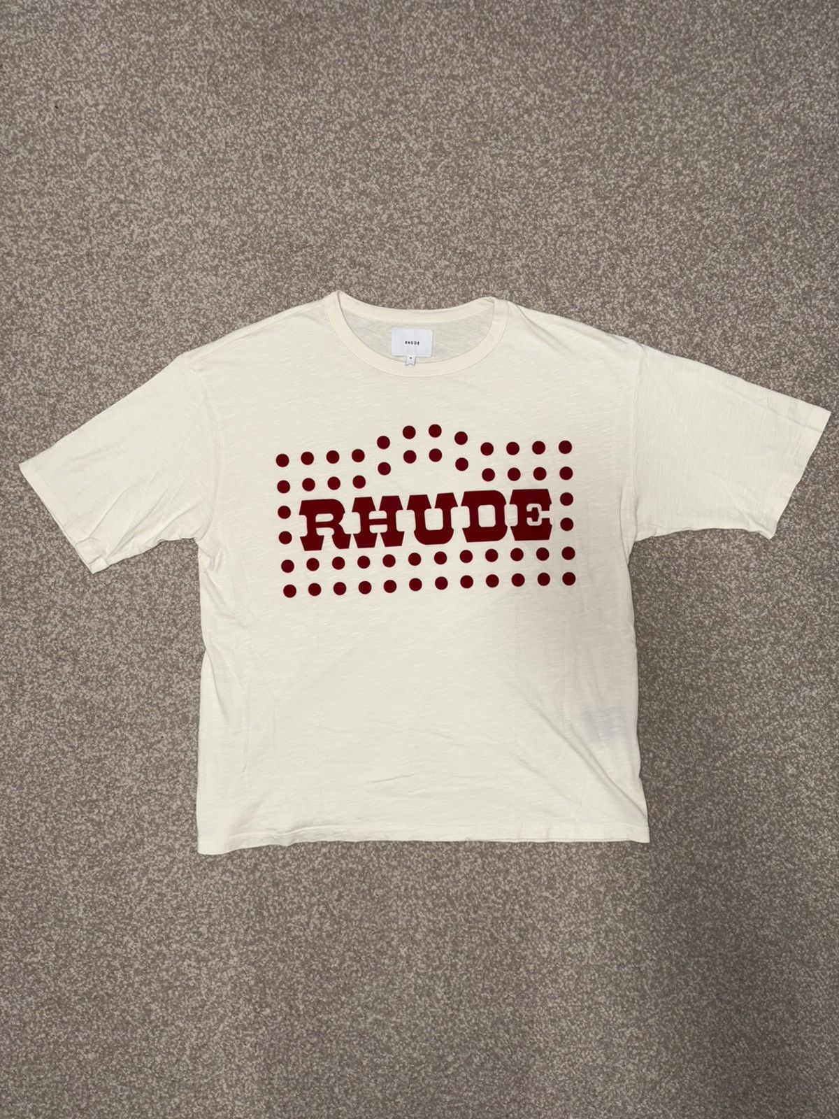 Rhude Rhude Western Flock Burnout T Shirt Size Medium Size US M / EU 48-50 / 2 - 1 Thumbnail