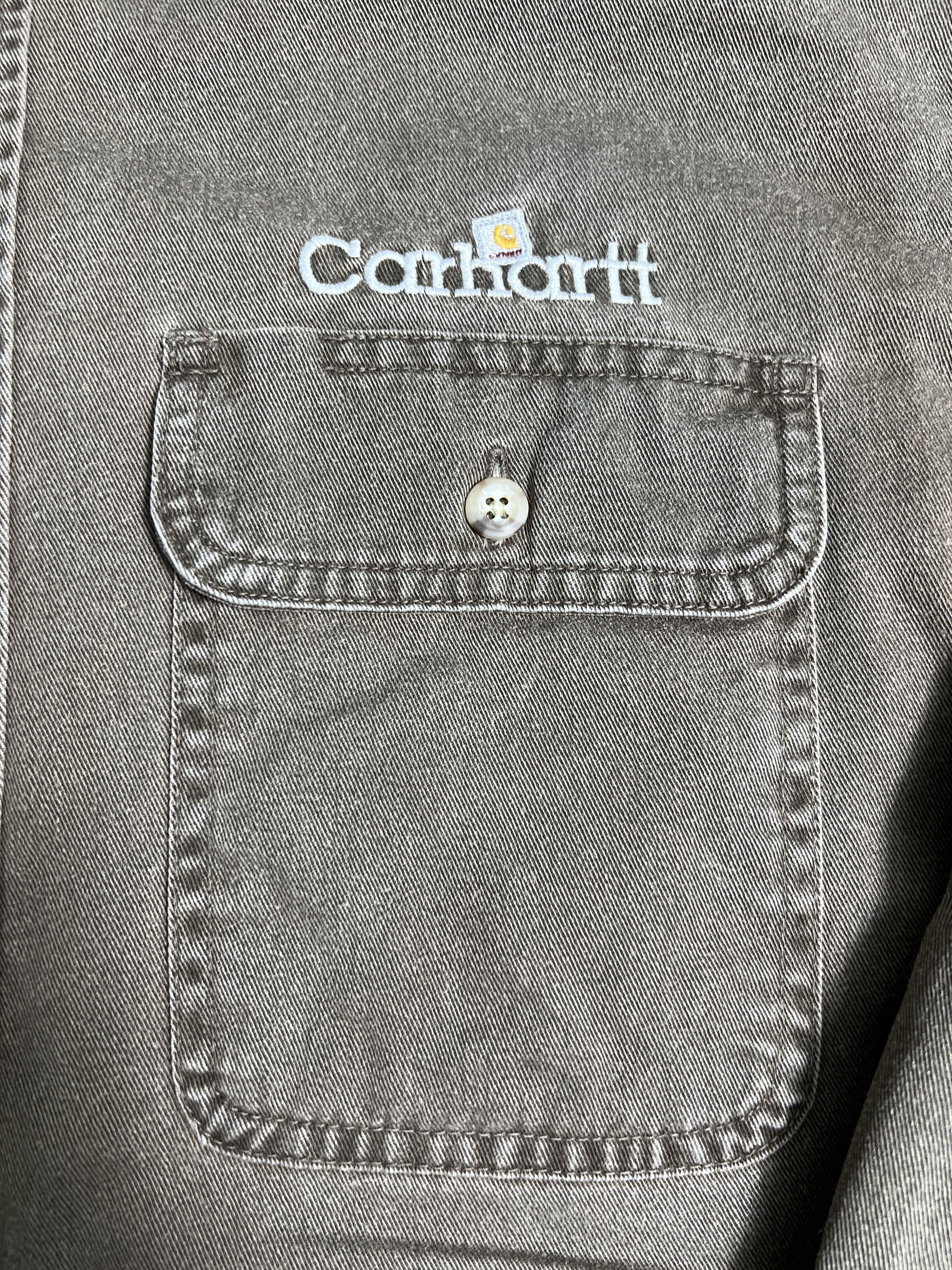 Carhartt Vintage CARHARTT Embroidery Logo Button Up Shirt JKA087 Size US L / EU 52-54 / 3 - 2 Thumbnail