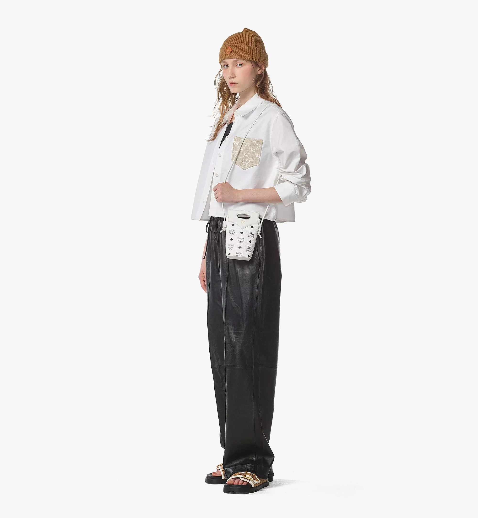 MCM o1mt1gz0426 Size: OS / Diamond Crossbody Pouch in White Size ONE SIZE - 3 Thumbnail