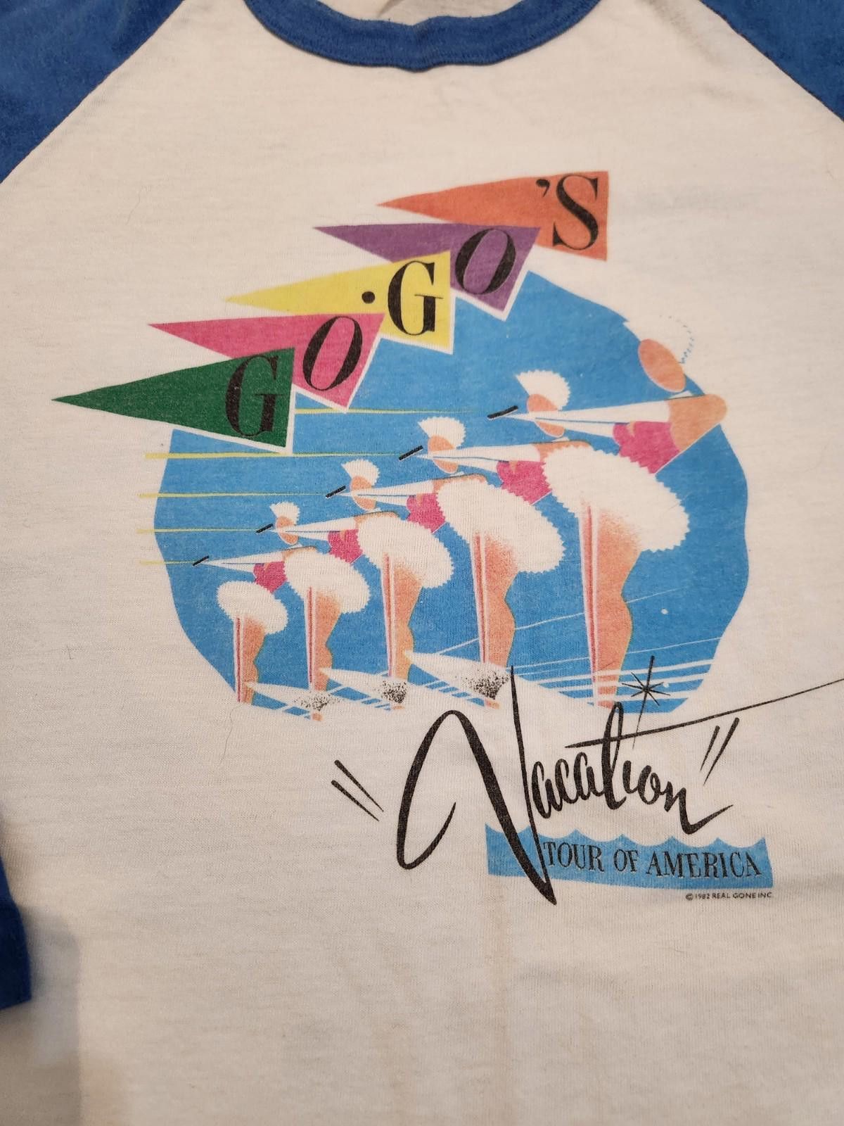 Designer RARE Vintage 80s The Go Go’s Rock Girl Band Tour Size M Size US M / EU 48-50 / 2 - 2 Thumbnail