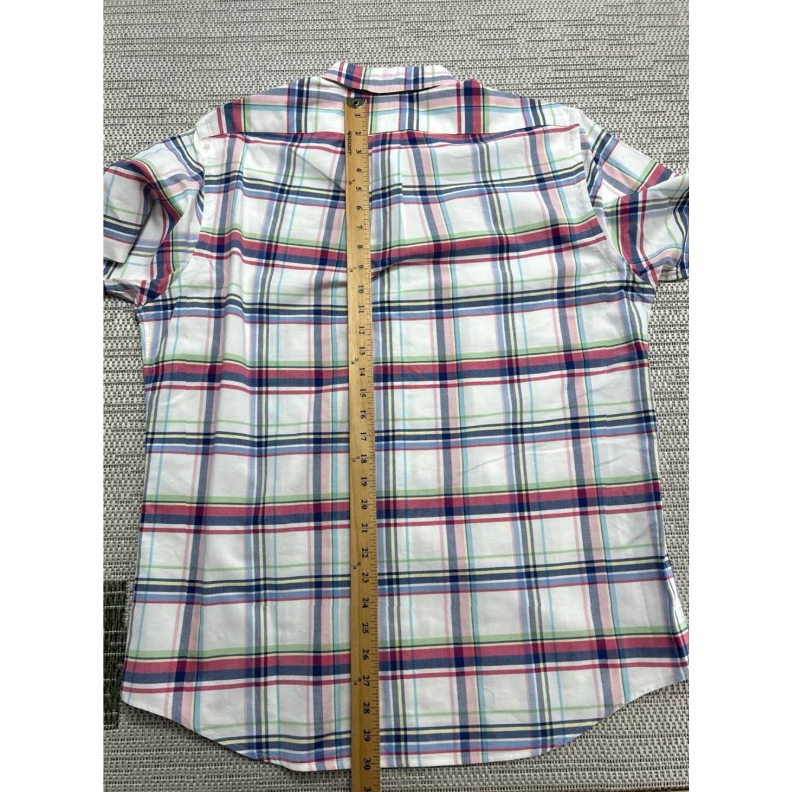 Ralph Lauren Ralph Lauren Shirt Mens Large White Red Blue Cotton Button Up Shirt - Ralph Lauren Button-Down Collar Mens Casual Cotton Plaid Long Sleeve Size US L / EU 52-54 / 3 - 7 Thumbnail