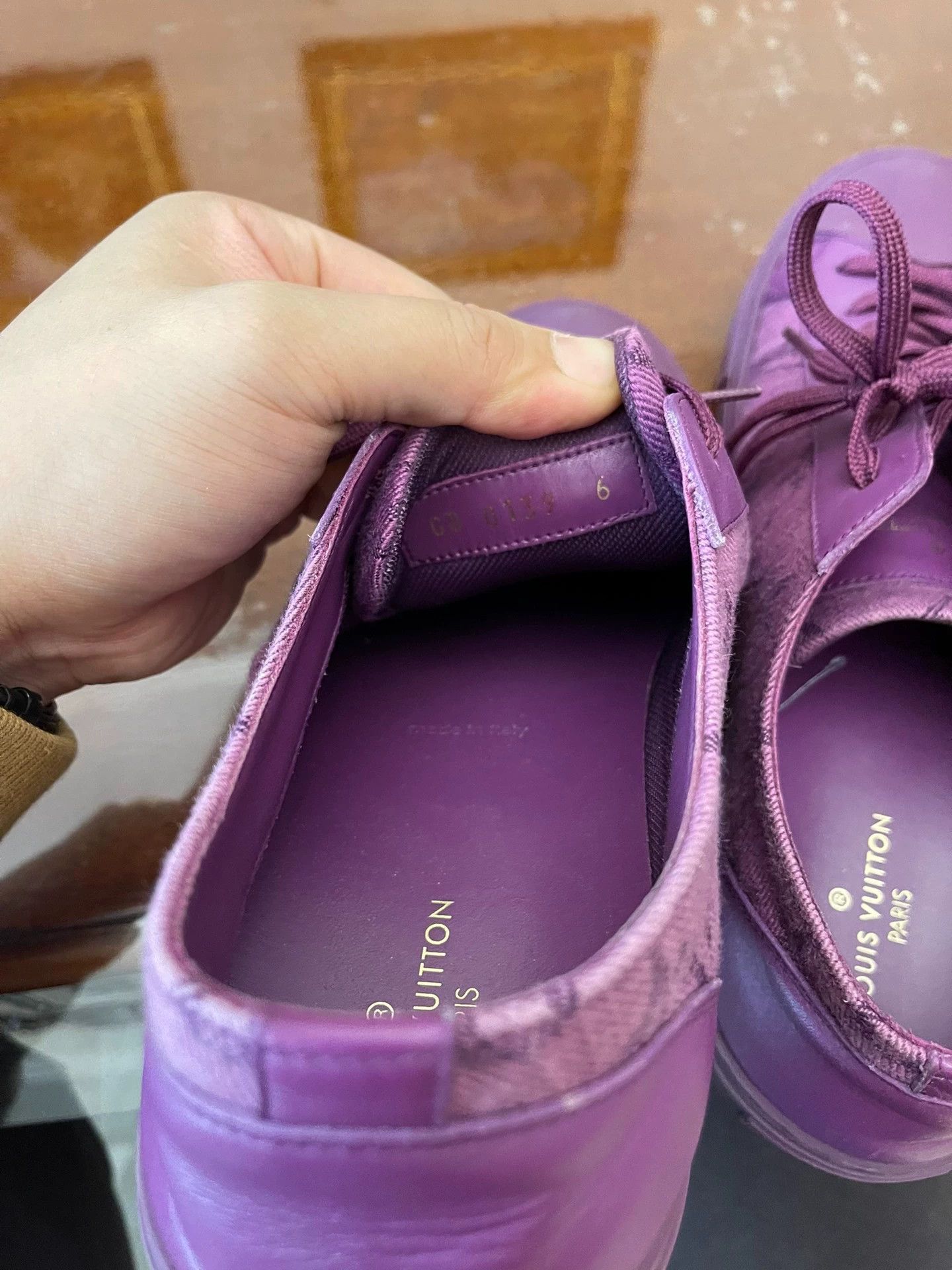 Louis Vuitton LV Classic Denim & Calfskin Full Logo Sneaker UK6 Size US 7 / EU 40 - 5 Thumbnail