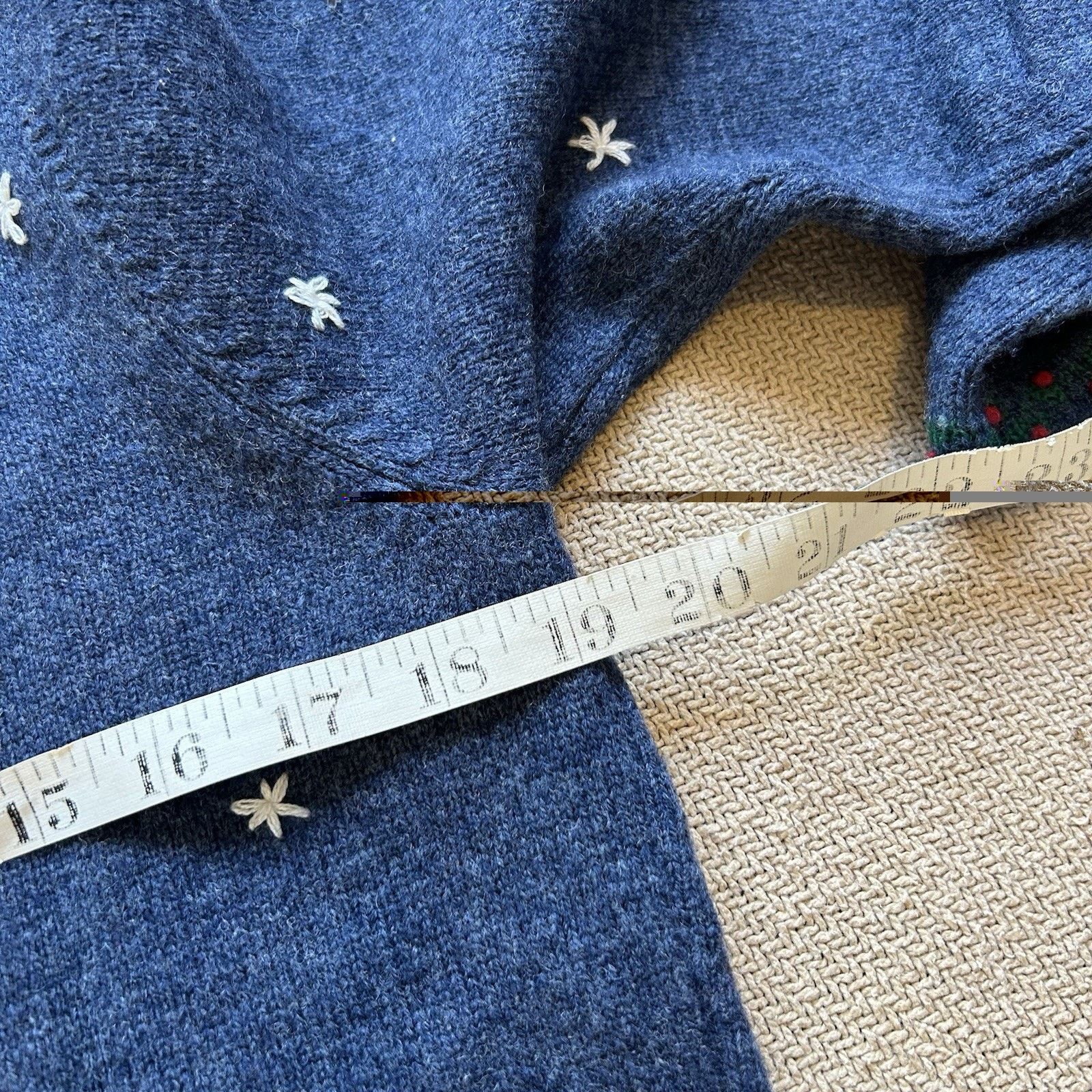 Talbots × Vintage Petites Lambs Wool Knit Full Zip Festive Christmas Sweater S Size S / US 4 / IT 40 - 6 Thumbnail