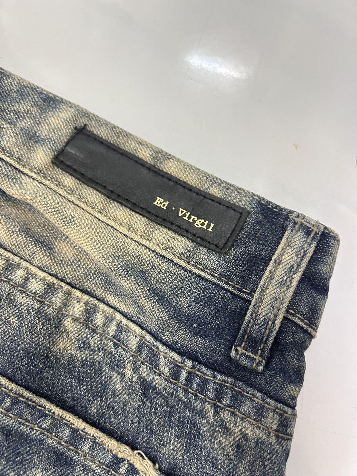 Japanese Brand × Vintage ED VIRGIL Paints Trashed Distressed Jeans Size US 32 / EU 48 - 8 Thumbnail