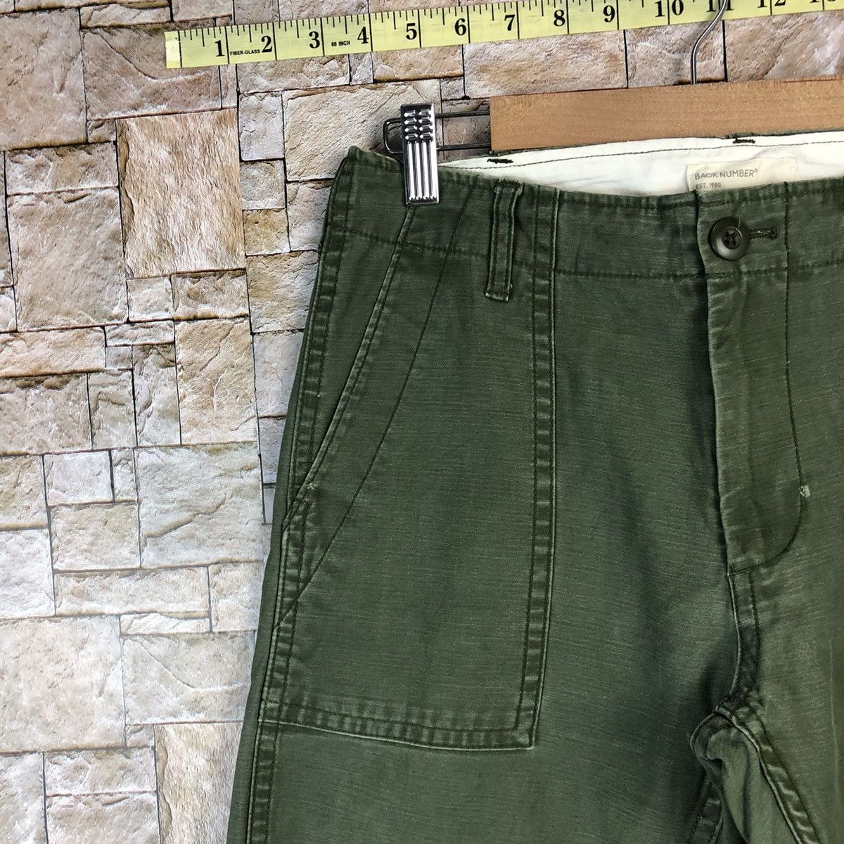 Japanese Brand Back Number Green cargo Pants #A1023 Size US 28 / EU 44 - 7 Thumbnail