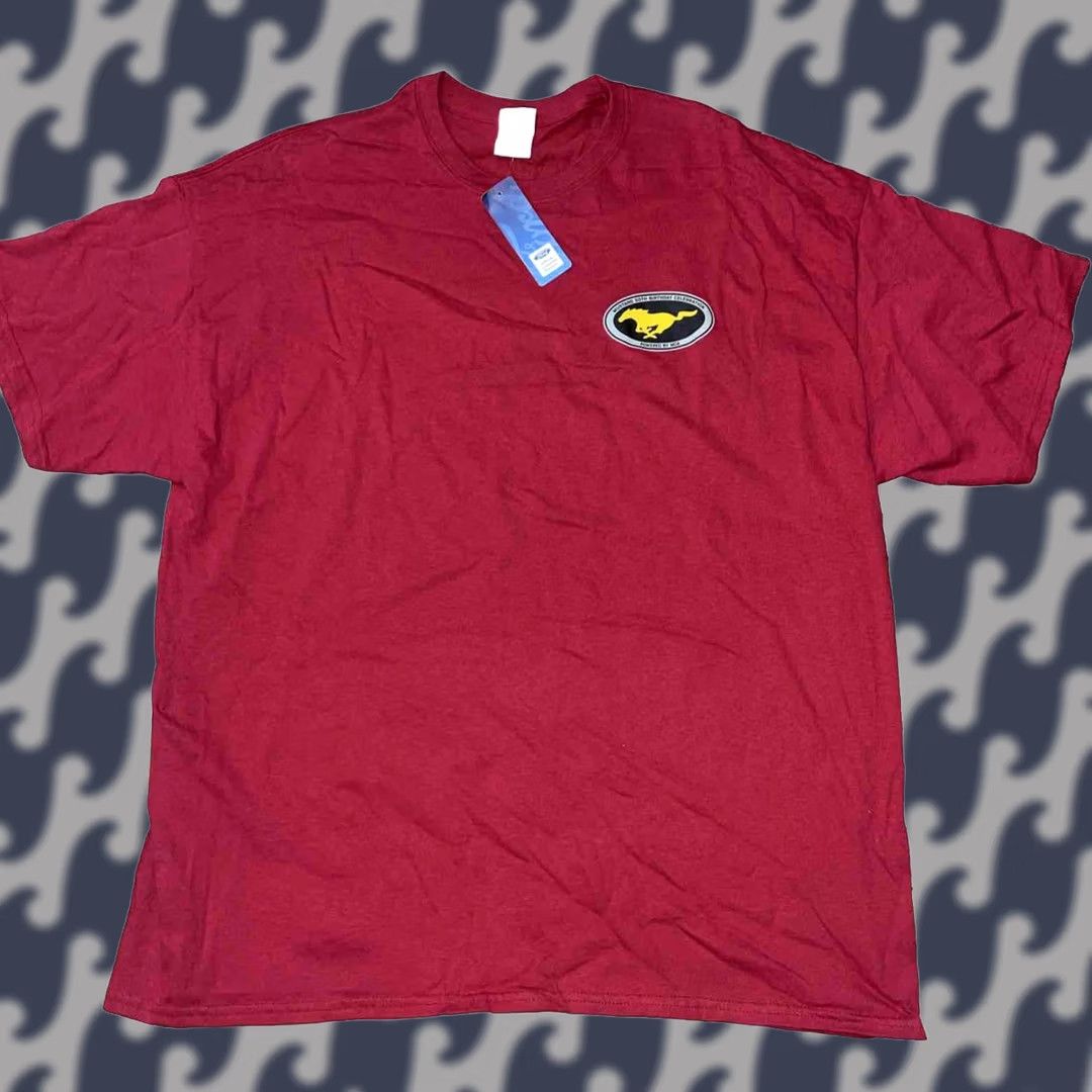 Gildan Ford Mustang 50th Birthday Celebration t-shirt Men’s 2XL Red Las Vegas 2014 NWT Size US XXL / EU 58 / 5 - 1 Thumbnail
