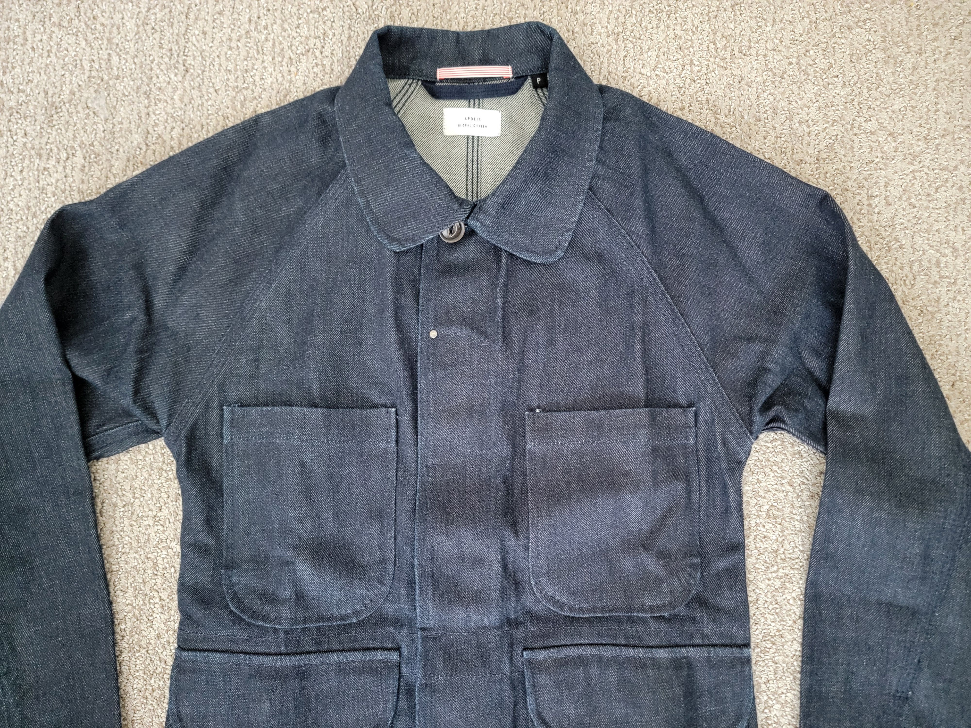 Apolis APOLIS x Huckberry Selvage Denim Chore Jacket - Size XS Size US XS / EU 42 / 0 - 2 Thumbnail