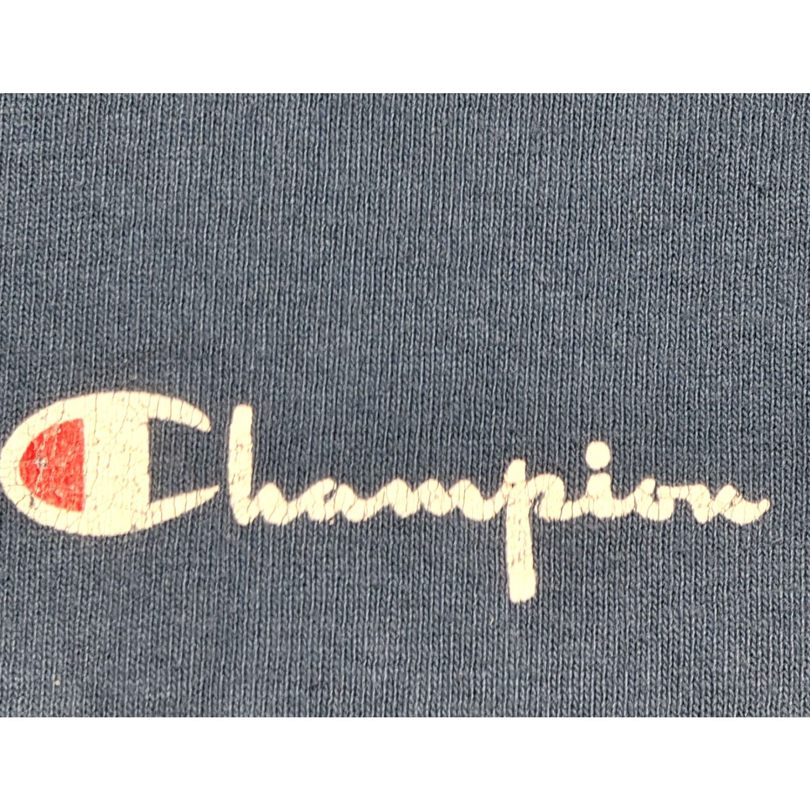 Champion VINTAGE Champion Shirt Long Sleeve M Blue Logo Hooded 80s 90s Distressed Sports Mens Size US M / EU 48-50 / 2 - 6 Thumbnail