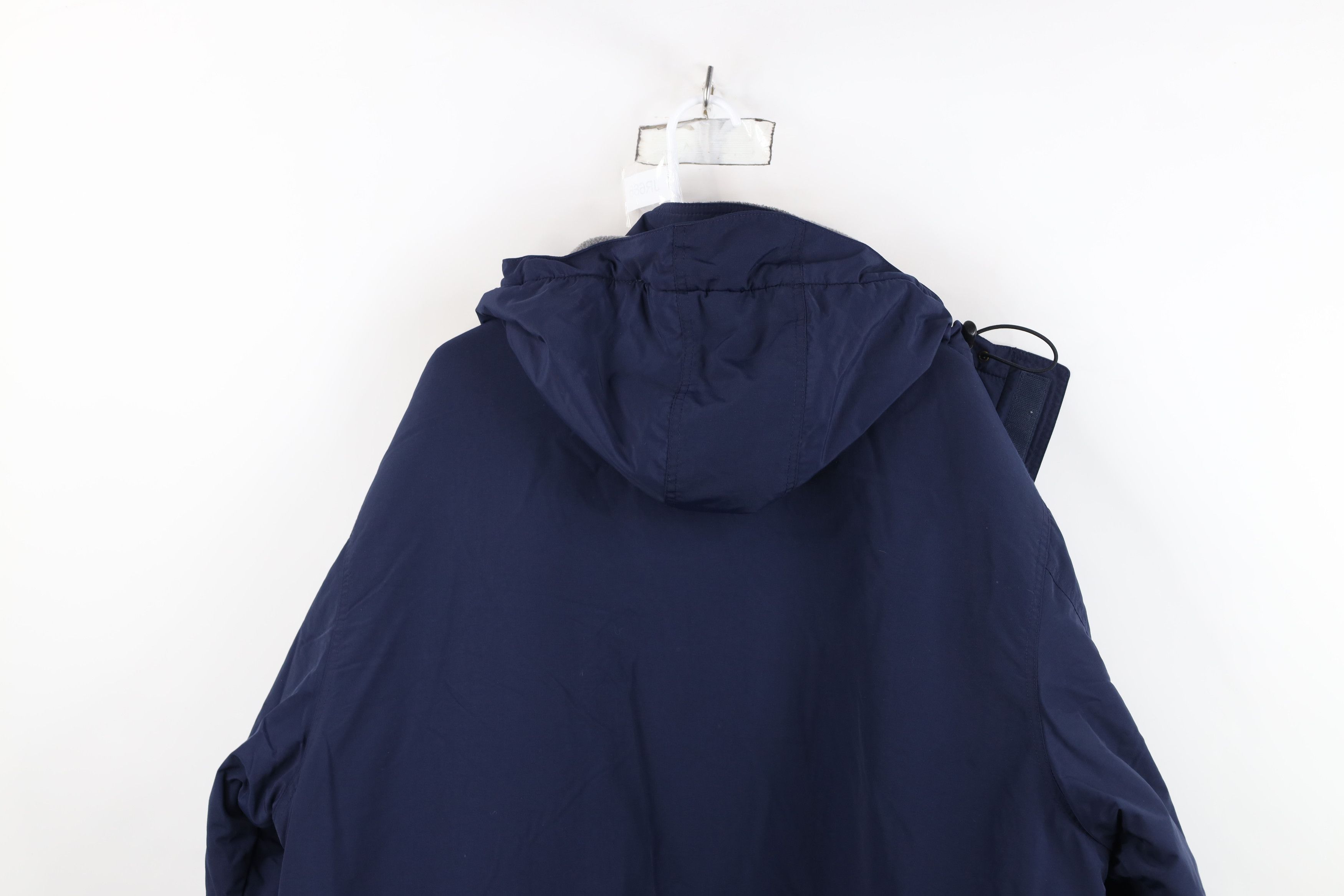 Lands' End Vintage 90s Lands End Fleece Lined Hooded Parka Jacket Blue Size US XXL / EU 58 / 5 - 12 Thumbnail