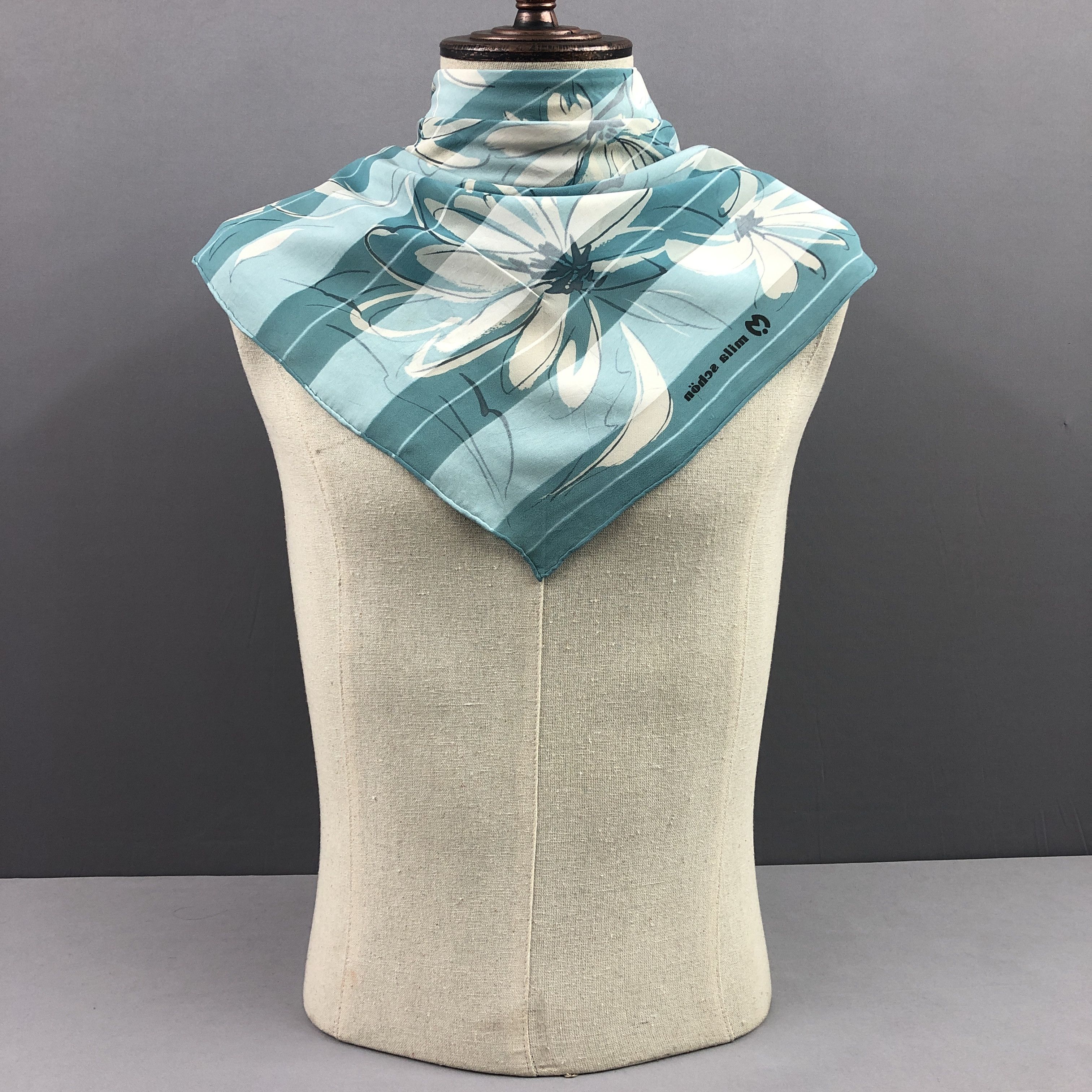 Mila Schon Vintage Mila Schon SILK Scarf Twill Stole Wraps Scarves Size ONE SIZE - 3 Thumbnail