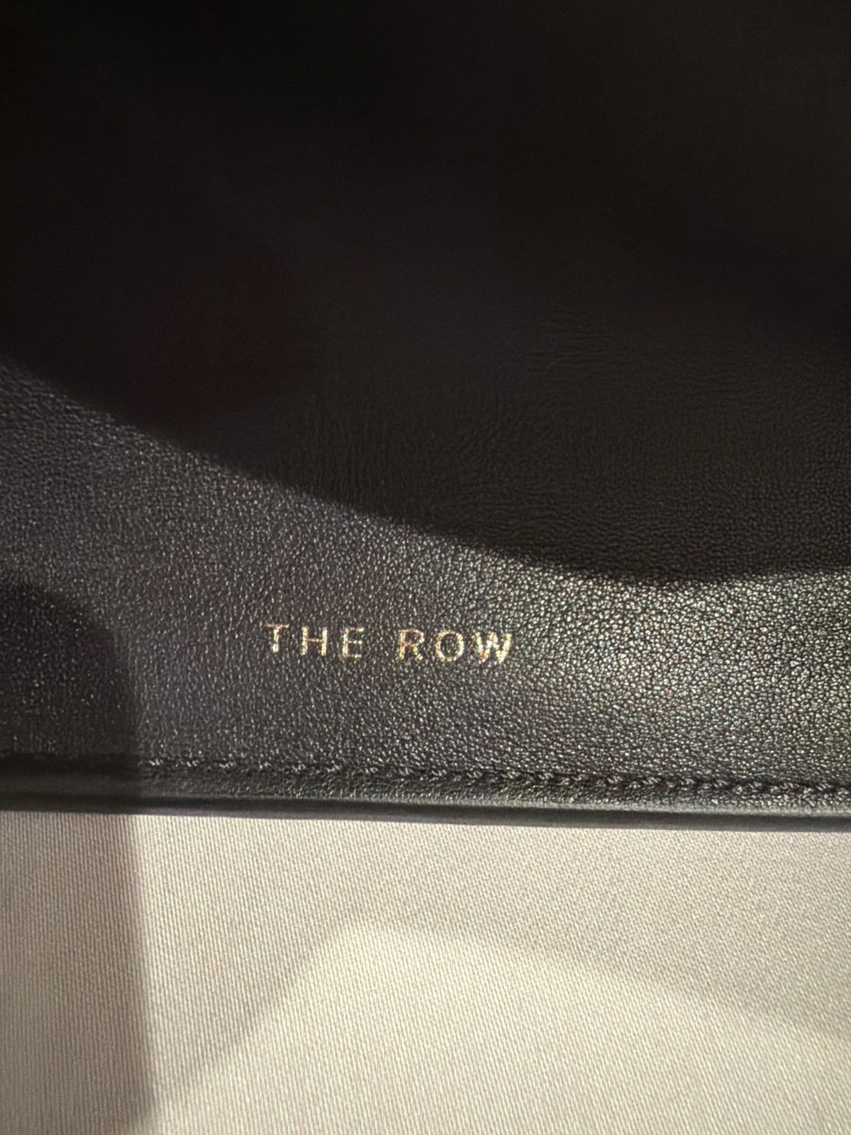 The Row The Row black soft Leather Margaux 17 Size ONE SIZE - 3 Thumbnail
