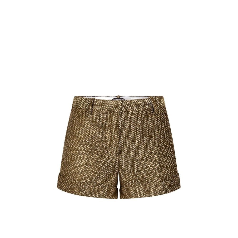 Tom Ford o1loc1c0226 SH0060 Boucle Short in Gold Size 25" / US 0 / IT 36 - 1 Thumbnail