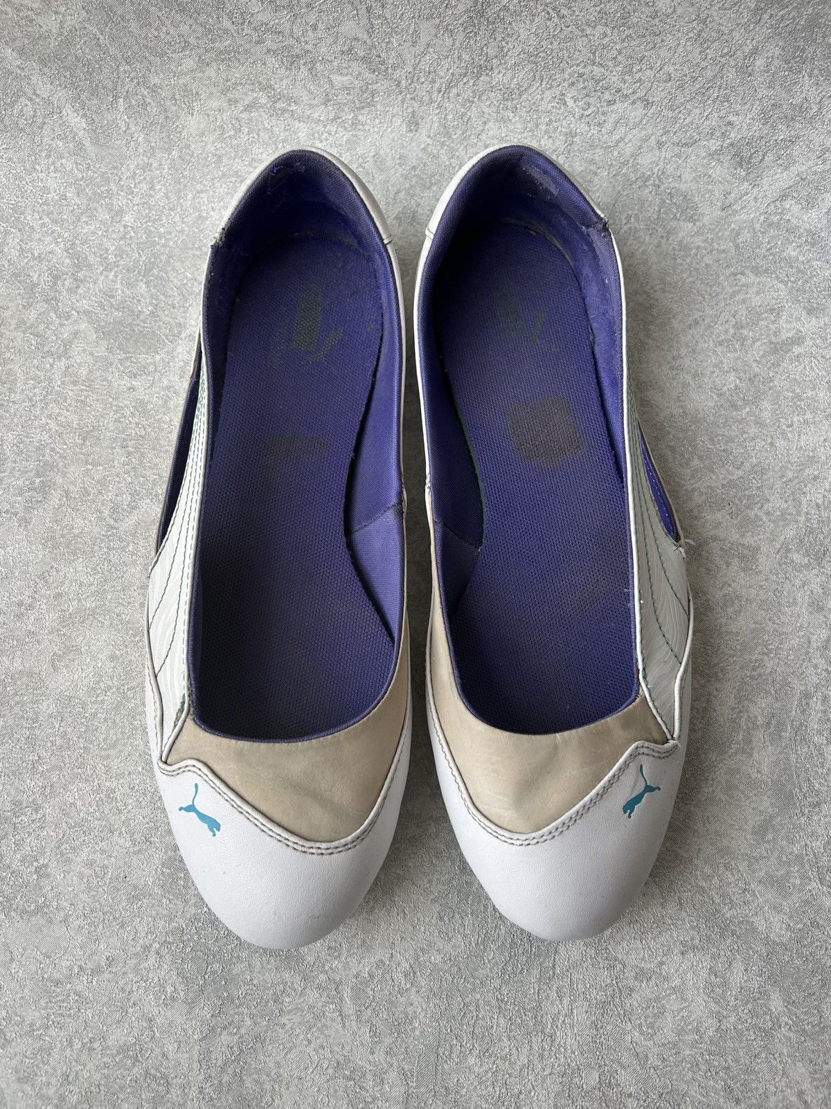 Puma Vintage 00s Y2K Puma Leather Ballerinas Ballet Flats Size US 8.5 / EU 41-42 - 2 Thumbnail