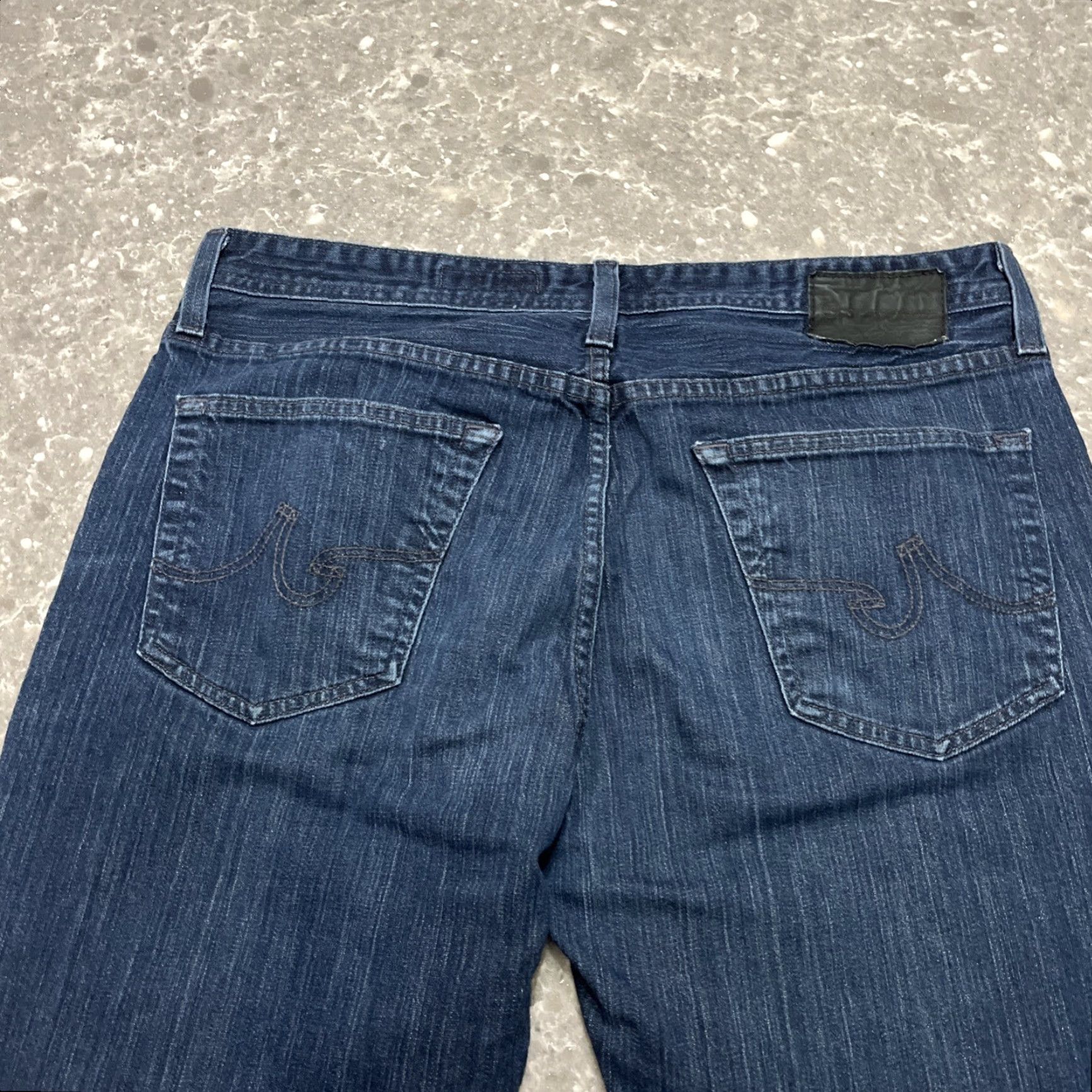 Vintage AG Adriano Goldschmied Jeans Mens 36x32 Denim Blue 5-Pocket Tapered Slimming Regular Adult Mens Jeans Size US 36 / EU 52 - 6 Thumbnail