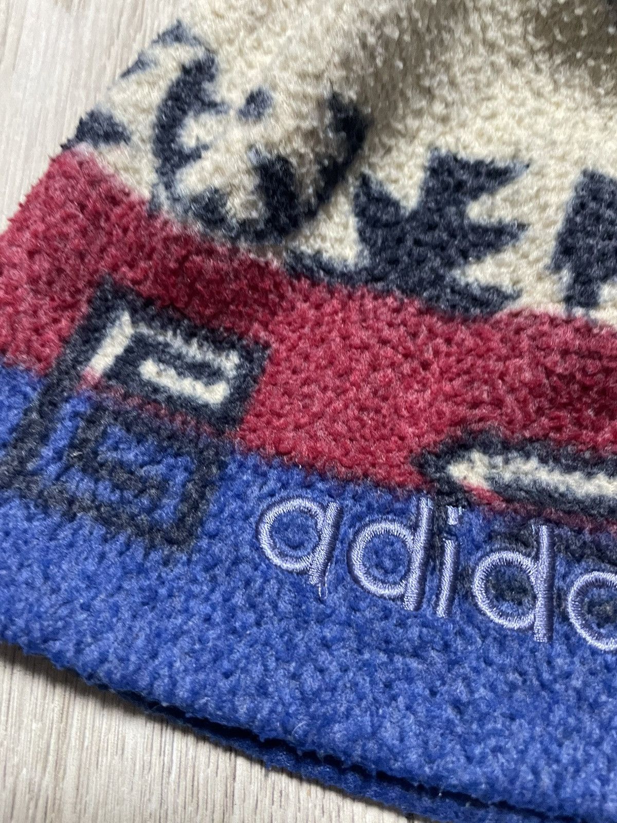 Adidas Vintage 80s Adidas Ski Hat Wool Beanie Made in Taiwan Size ONE SIZE - 3 Thumbnail